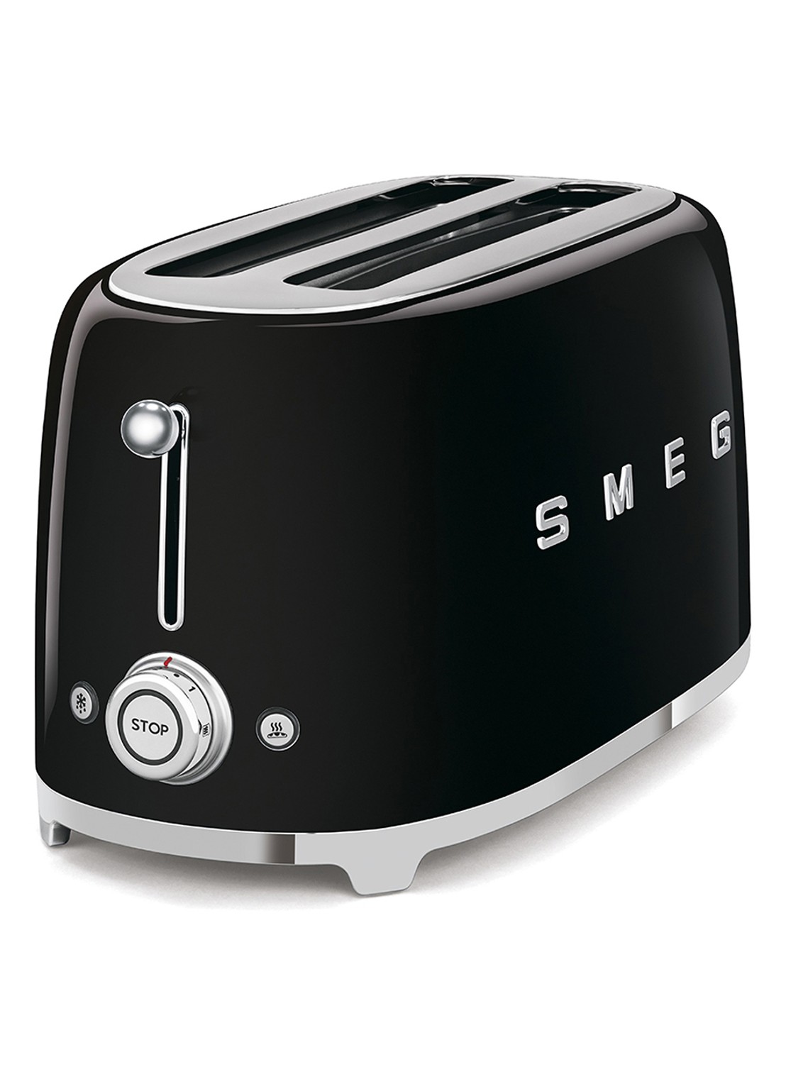 SMEG 50's Style broodrooster 2-slots extra lang TSF02BLEU - voorkant 4 zwart