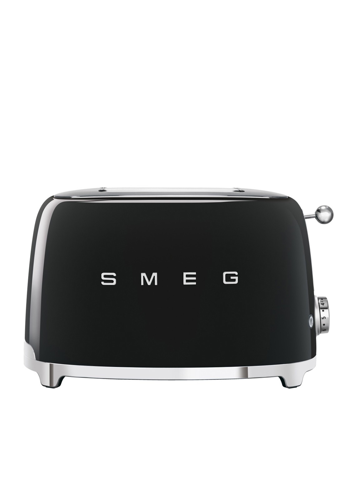 SMEG 50's Style broodrooster 2-slots TSF01BLEU - voorkant zwart