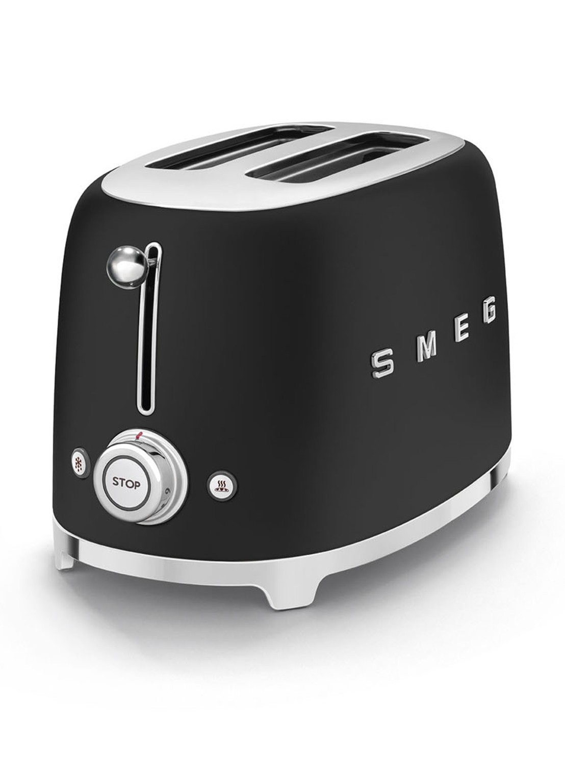 SMEG 50's Style broodrooster 2-slots TSF01BLMEU - detail 2 mat zwart