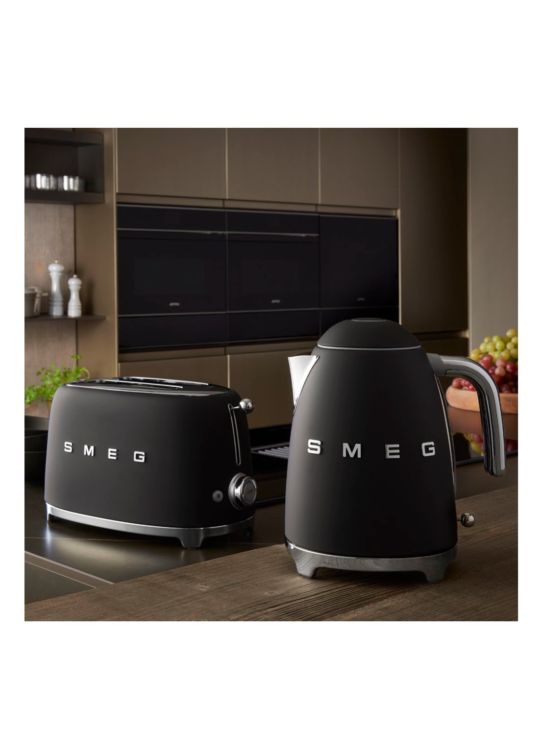 SMEG 50's Style broodrooster 2-slots TSF01BLMEU - detail 4 mat zwart