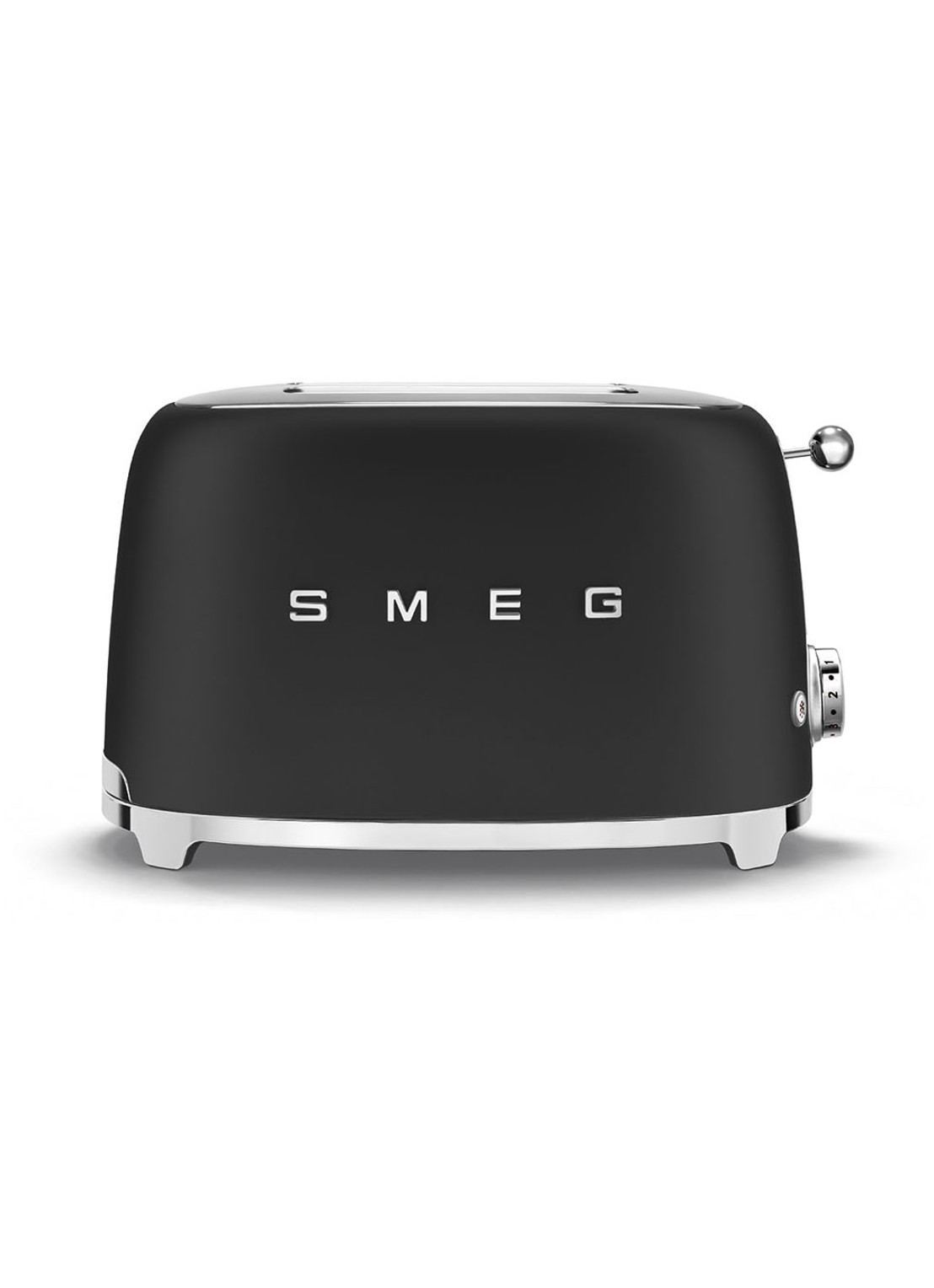 SMEG 50's Style broodrooster 2-slots TSF01BLMEU - voorkant 5 mat zwart