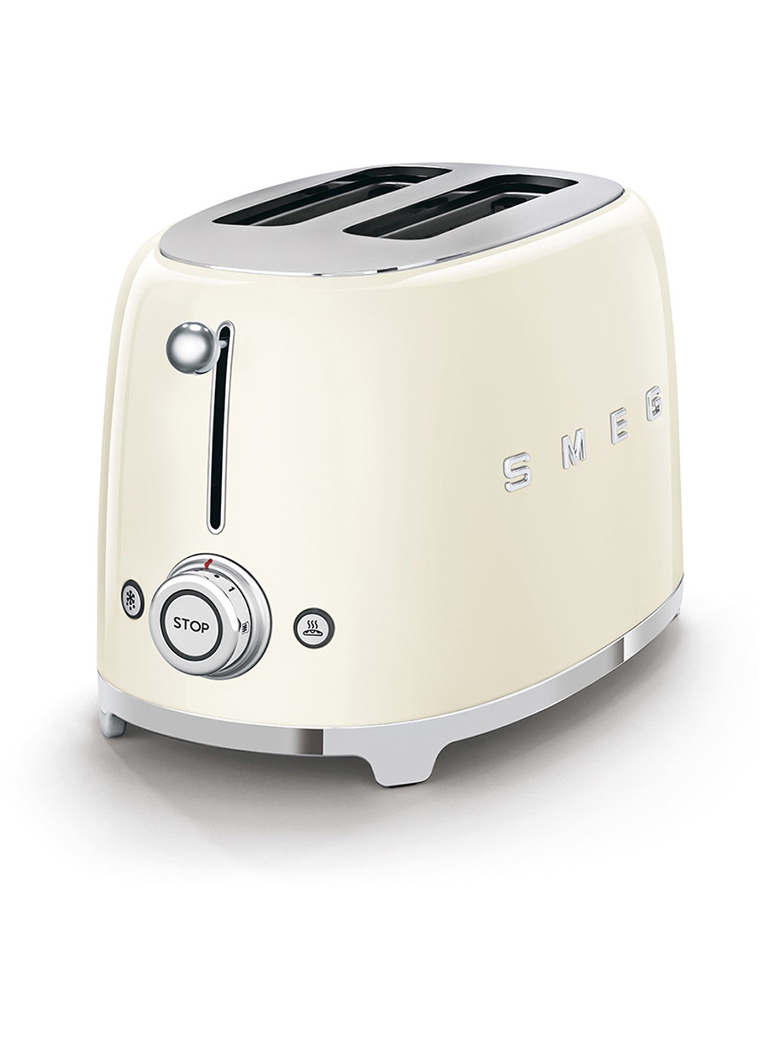 SMEG 50's Style broodrooster 2-slots TSF01CREU - voorkant 3 crème