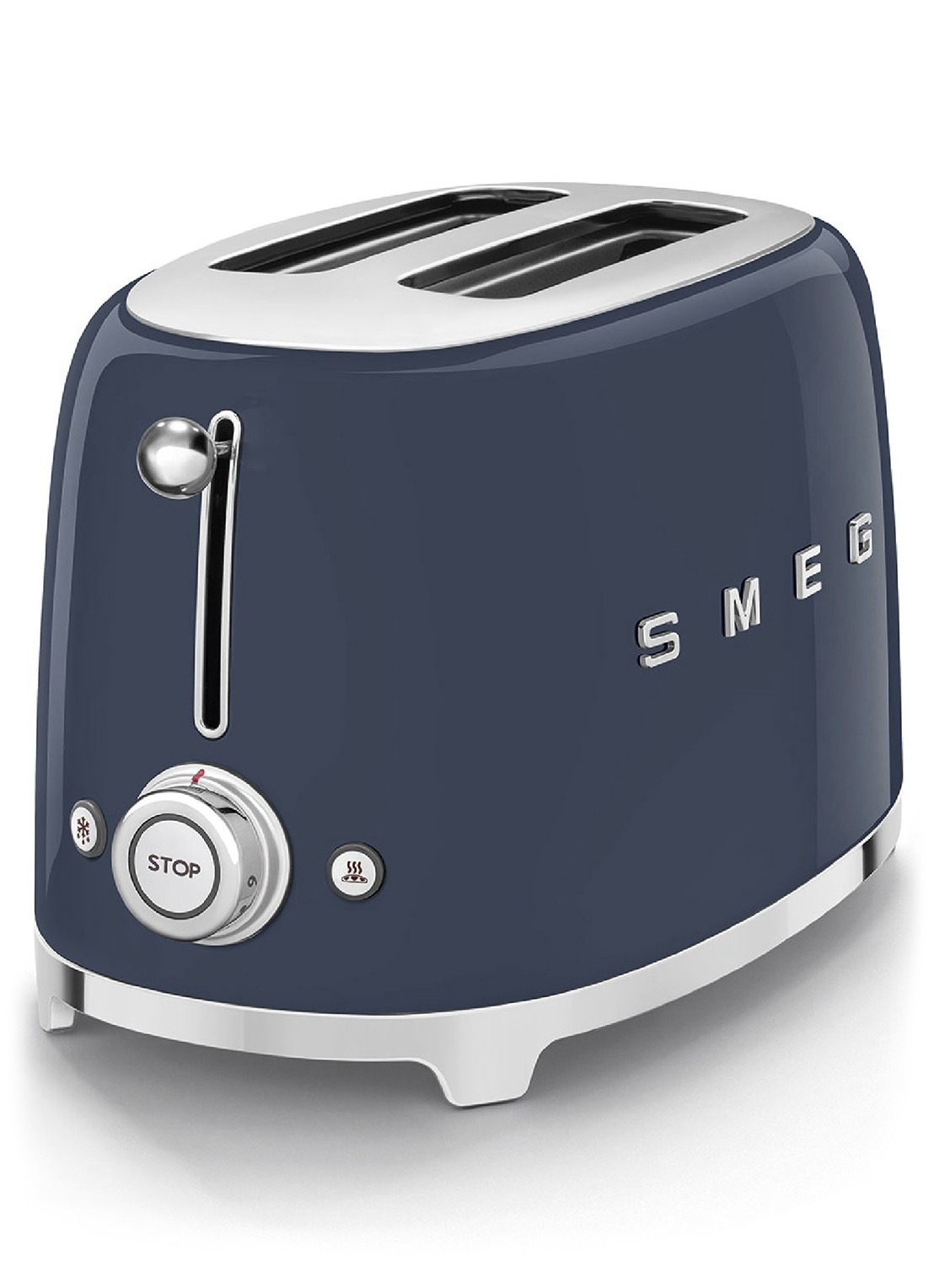 SMEG 50's Style broodrooster 2-slots TSF01NBEU - voorkant 3 donkerblauw