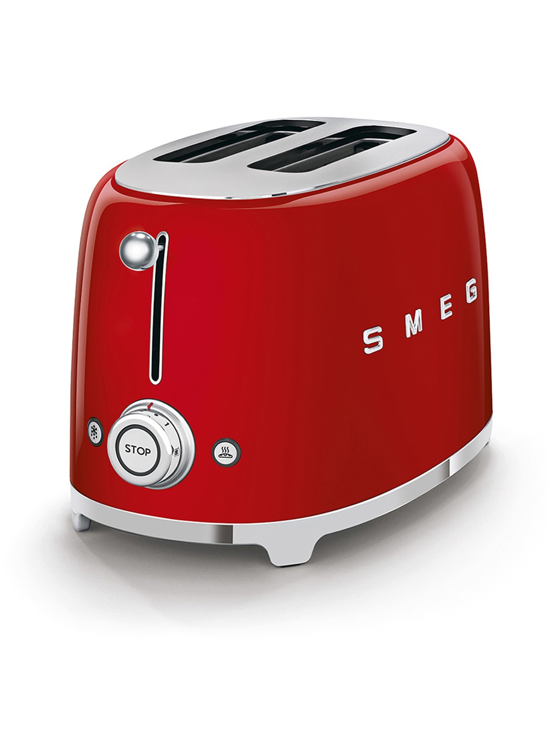 SMEG 50's Style broodrooster 2-slots TSF01RDEU - voorkant 4 rood