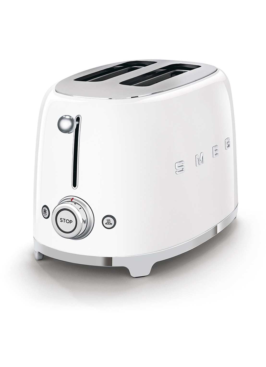 SMEG 50's Style broodrooster 2-slots TSF01WHEU  - voorkant 3 wit