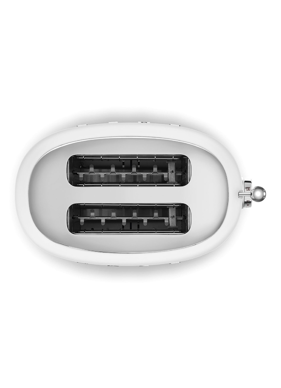 SMEG 50's Style broodrooster 2-slots TSF01WHMEU - detail mat wit