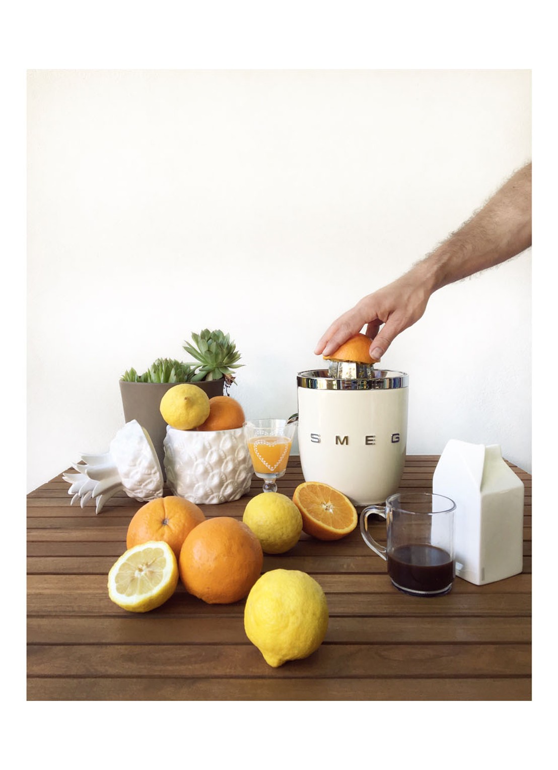 SMEG 50's Style citruspers CJF11CREU - voorkant 4 crème