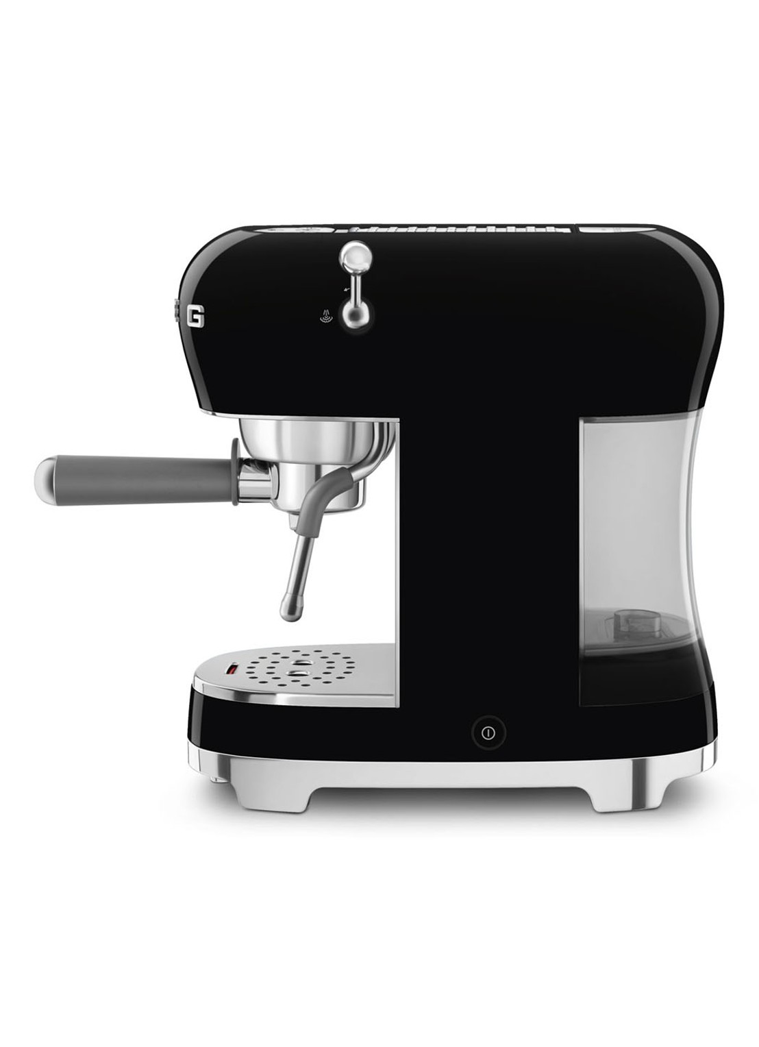 SMEG 50's Style espressomachine ECF02BLEU - detail 2 zwart