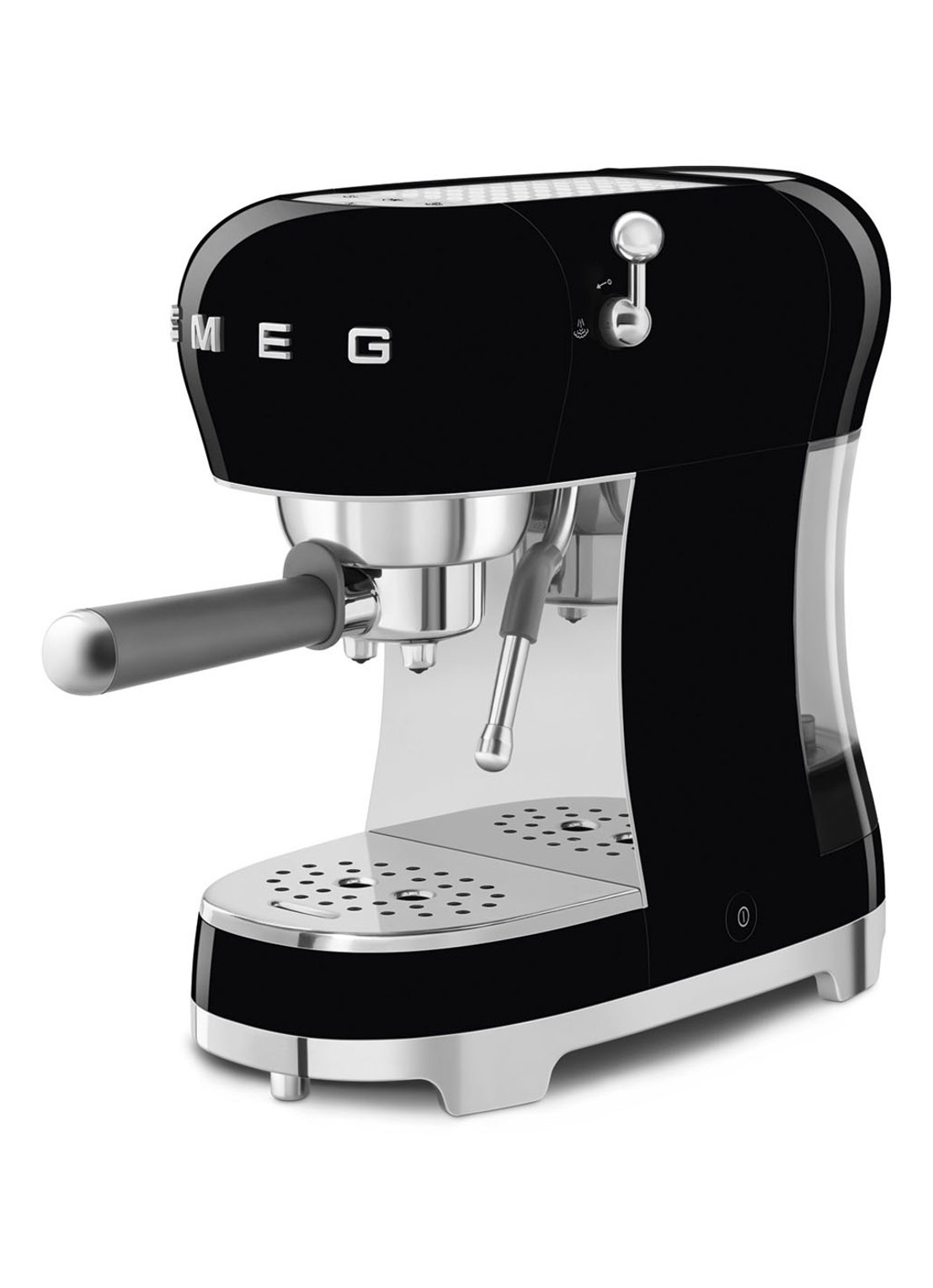 SMEG 50's Style espressomachine ECF02BLEU - voorkant 4 zwart