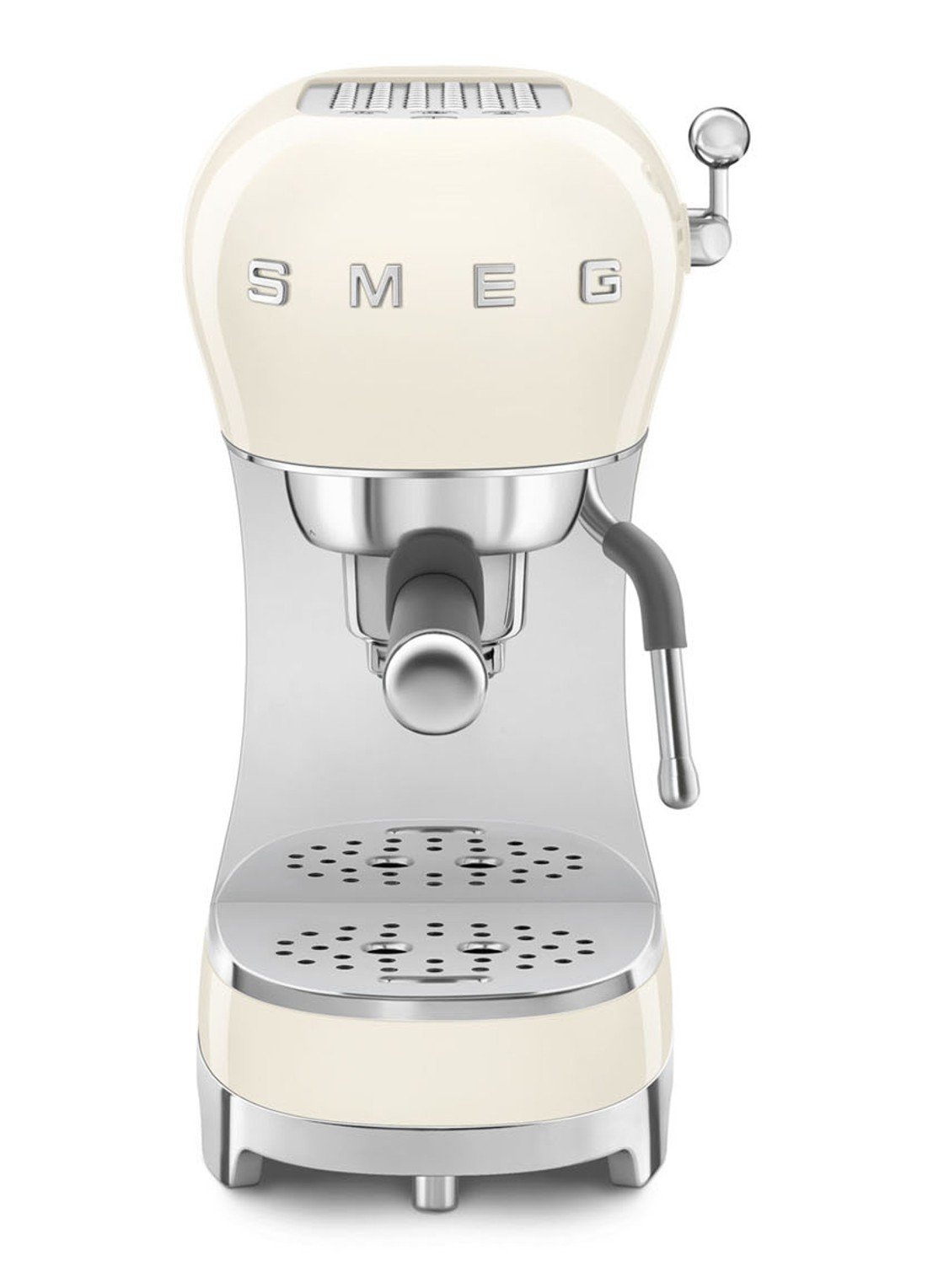 SMEG 50's Style espressomachine ECF02CREU - voorkant 3 crème