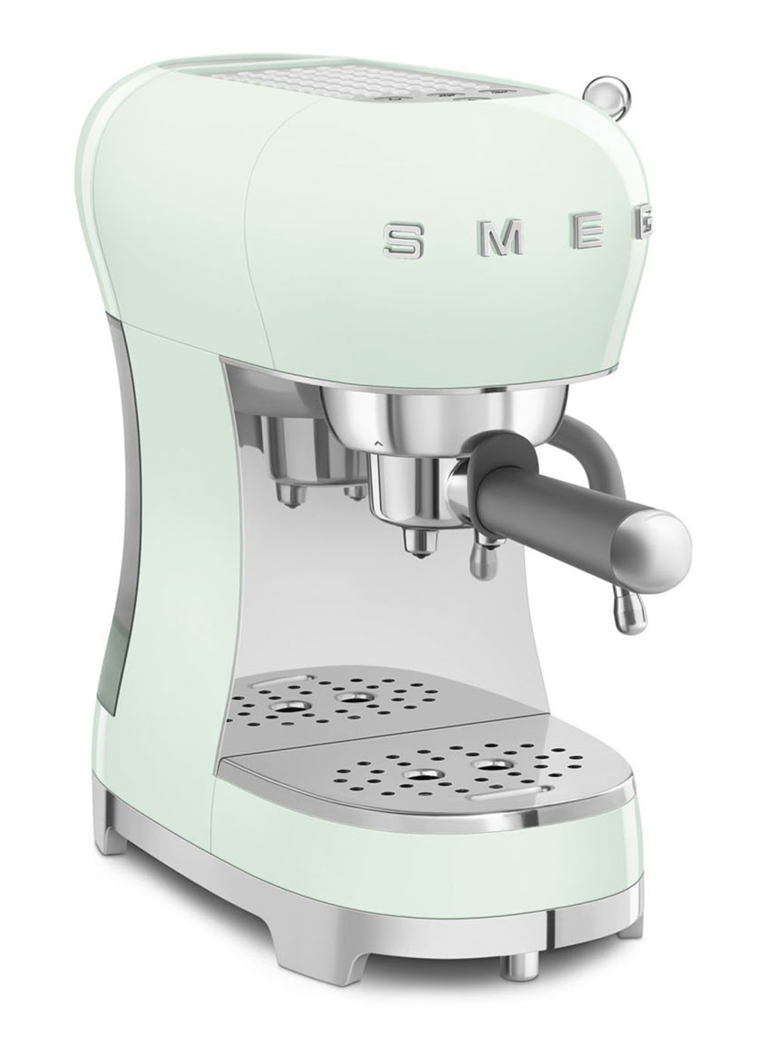 SMEG 50's Style espressomachine ECF02PGEU - achterkant 2 watergroen