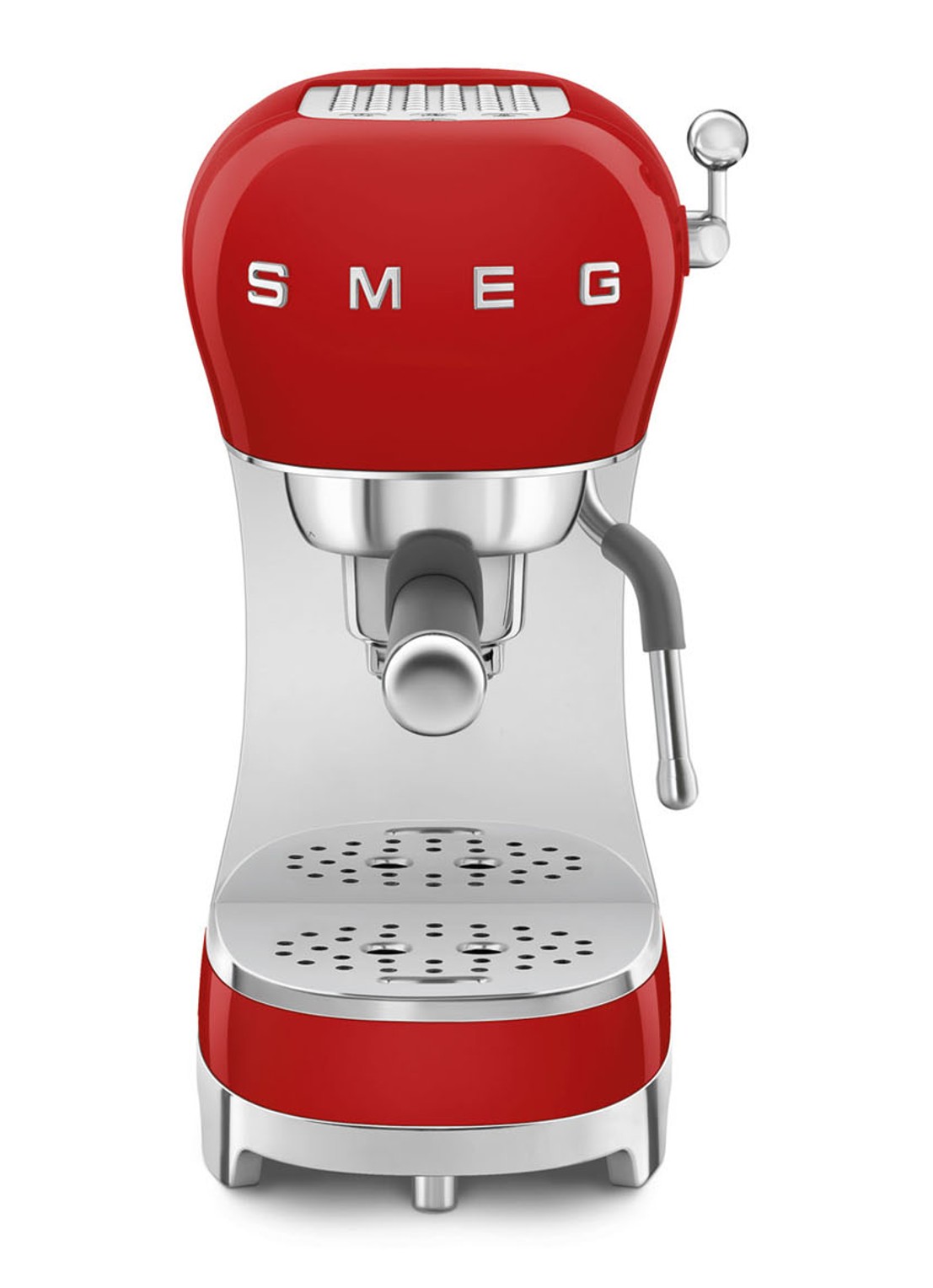 SMEG 50's Style espressomachine ECF02RDEU - voorkant 3 rood