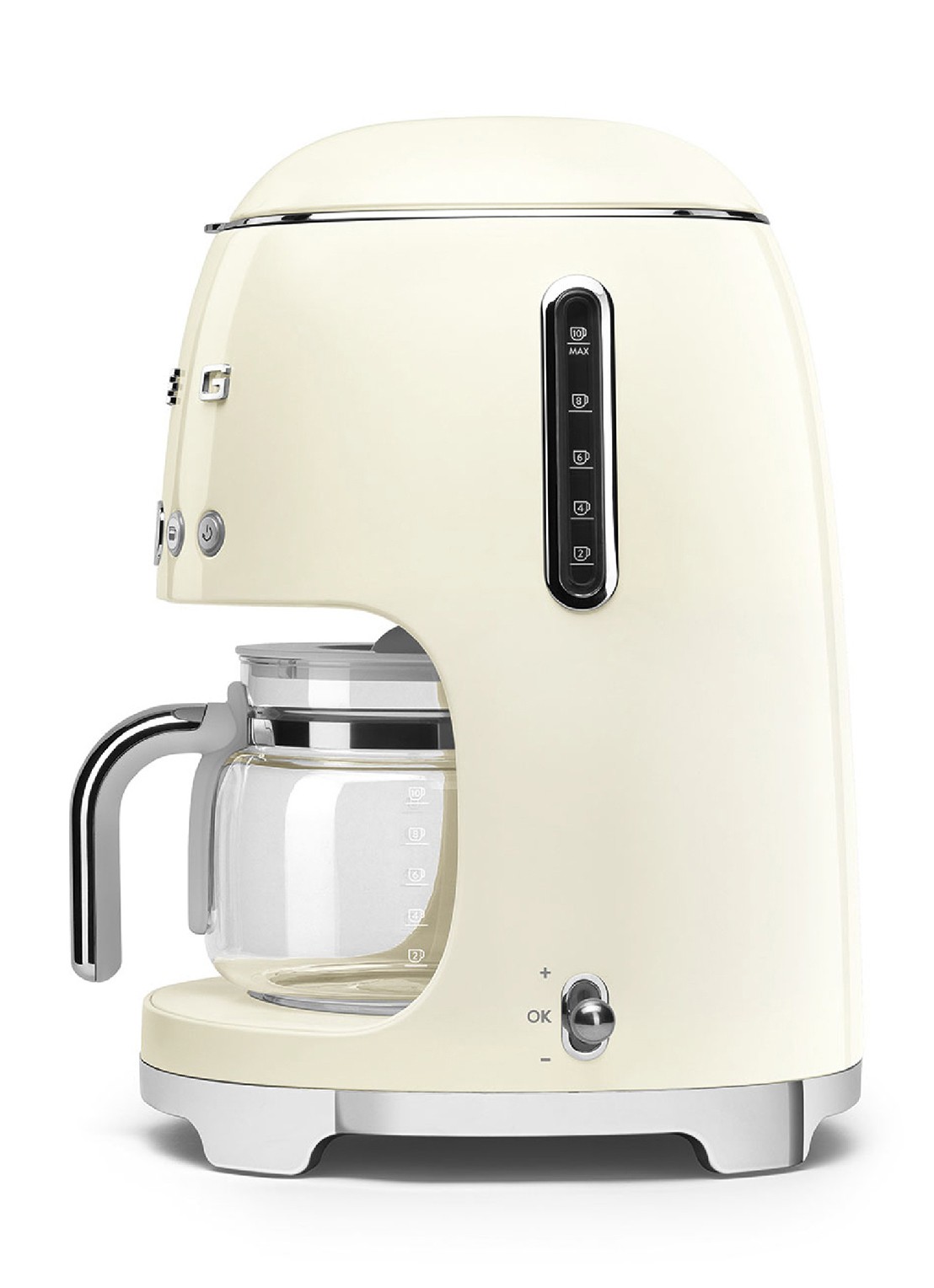 SMEG 50's Style filterkoffiemachine DCF02CREU - voorkant 2 crème