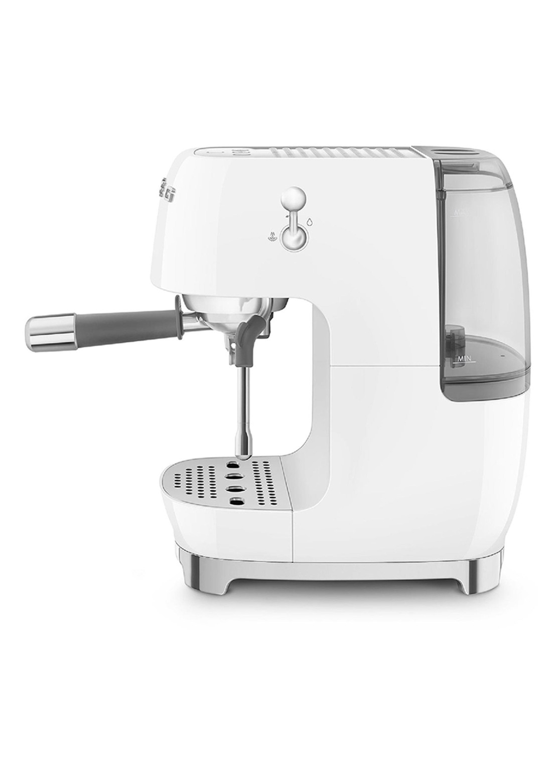 SMEG 50's Style handmatige espressomachine ECF03 - achterkant wit