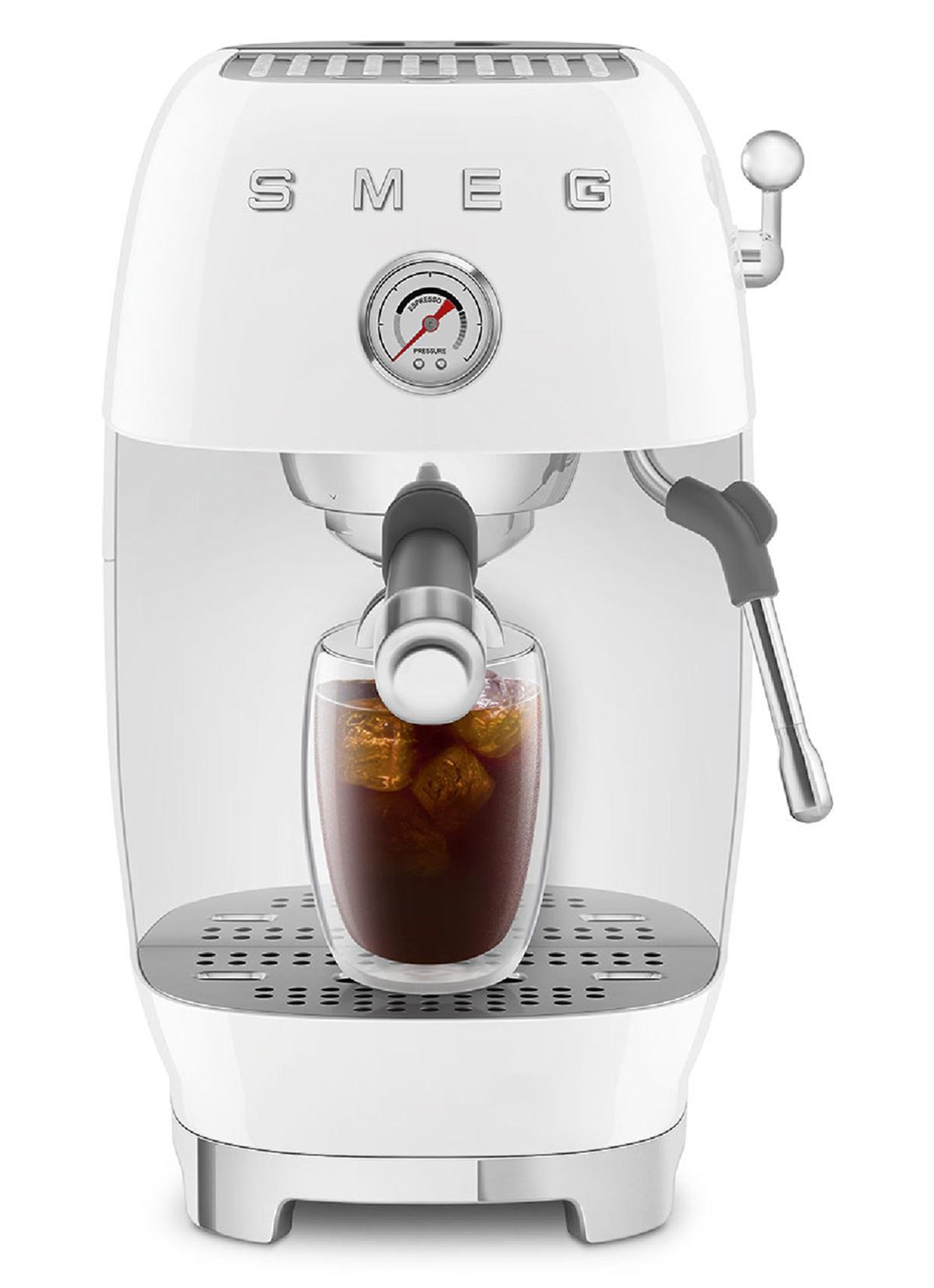 SMEG 50's Style handmatige espressomachine ECF03 - detail 4 wit