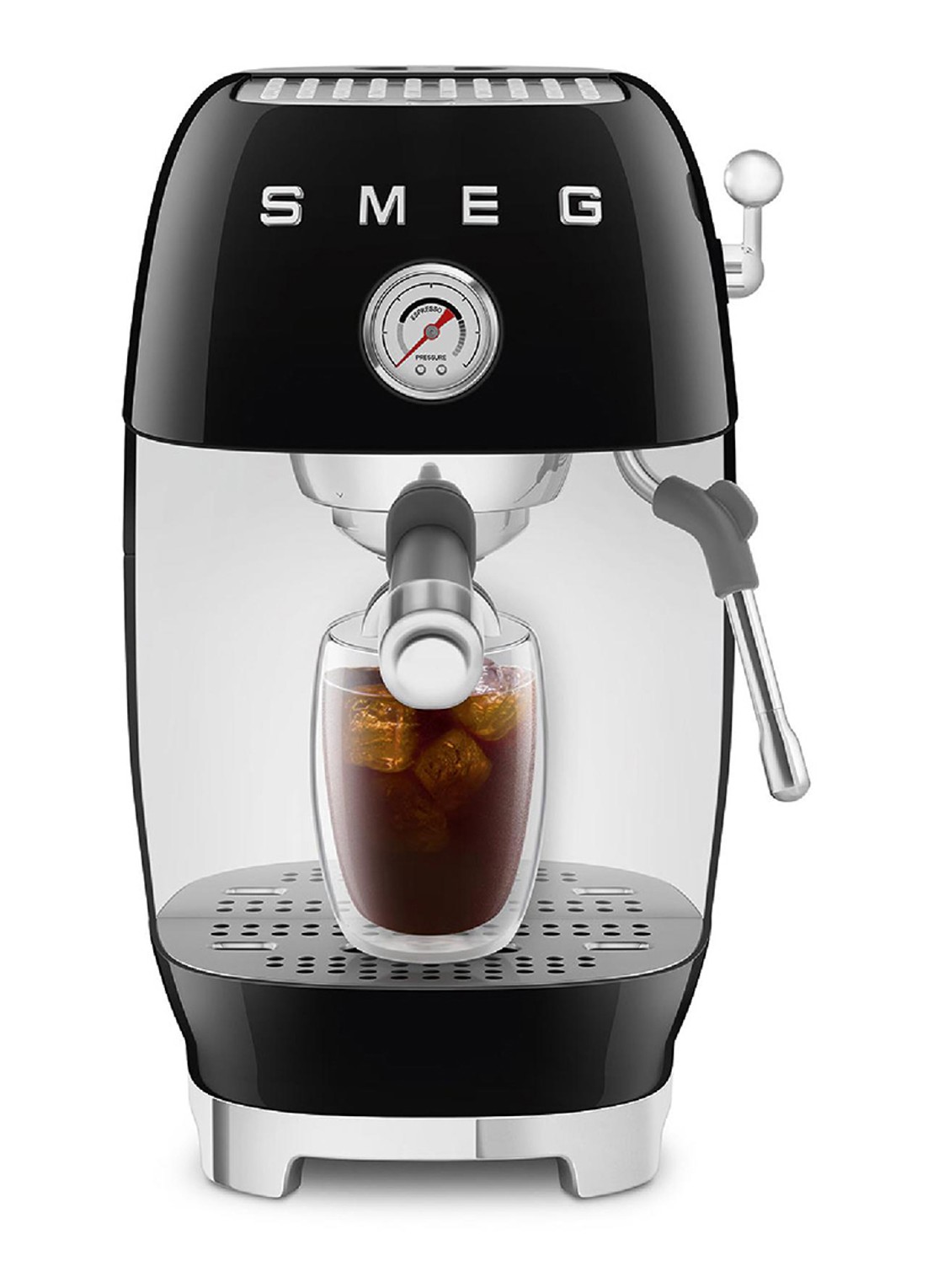 SMEG 50's Style handmatige espressomachine ECF03 - detail 3 zwart