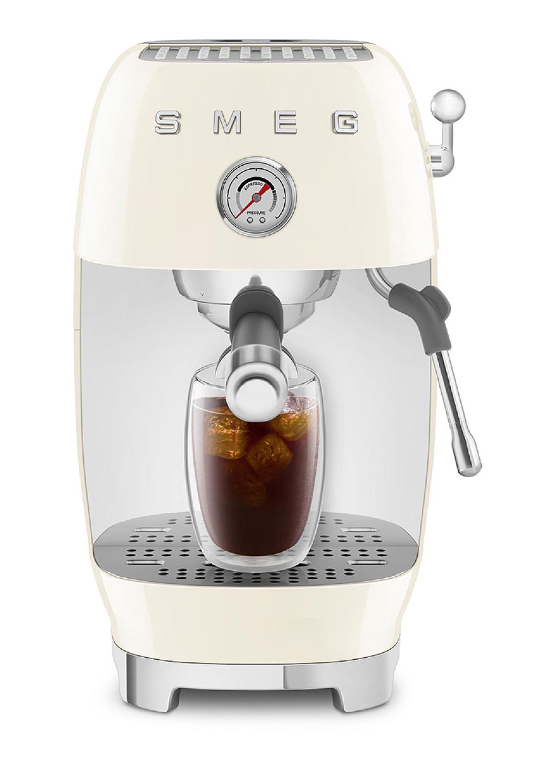 SMEG 50's Style handmatige espressomachine ECF03 - detail 3 beige