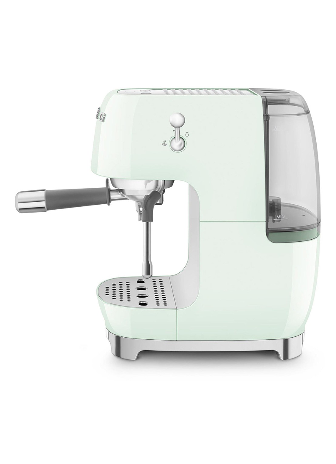 SMEG 50's Style handmatige espressomachine ECF03 - achterkant mint