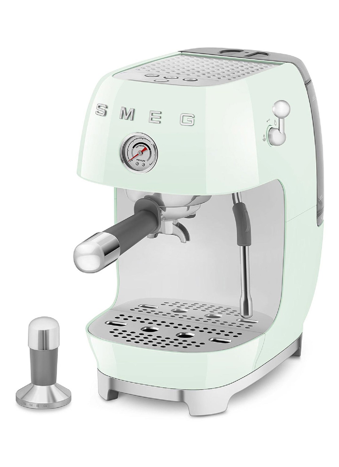 SMEG 50's Style handmatige espressomachine ECF03 - voorkant 3 mint