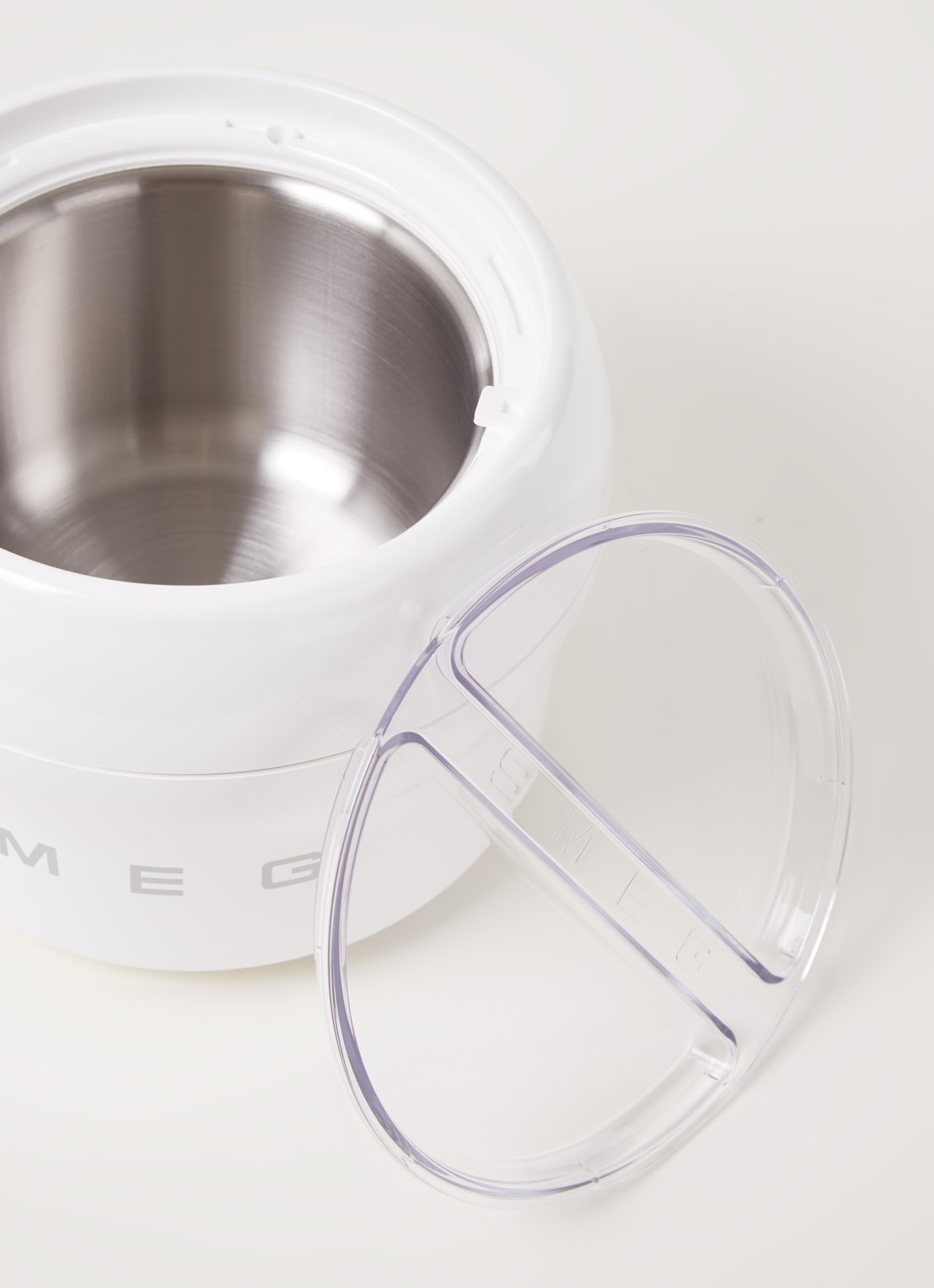 SMEG 50's Style Icecream Maker Bowl ijsmaker 1,1 liter - detail wit
