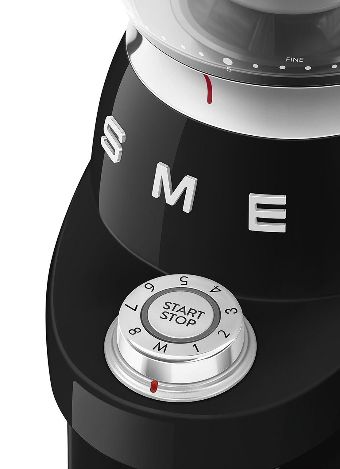 SMEG 50's Style koffiemolen CGF03 - detail 2 zwart
