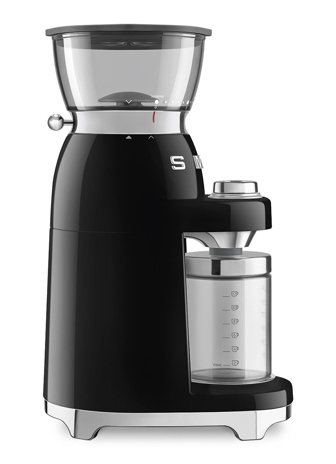 SMEG 50's Style koffiemolen CGF03 - voorkant 4 zwart