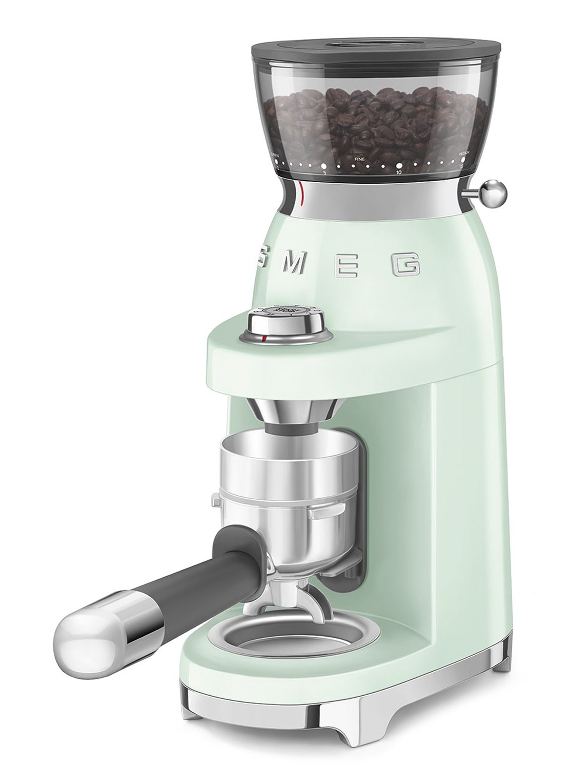 SMEG 50's Style koffiemolen CGF03 - achterkant 2 mint