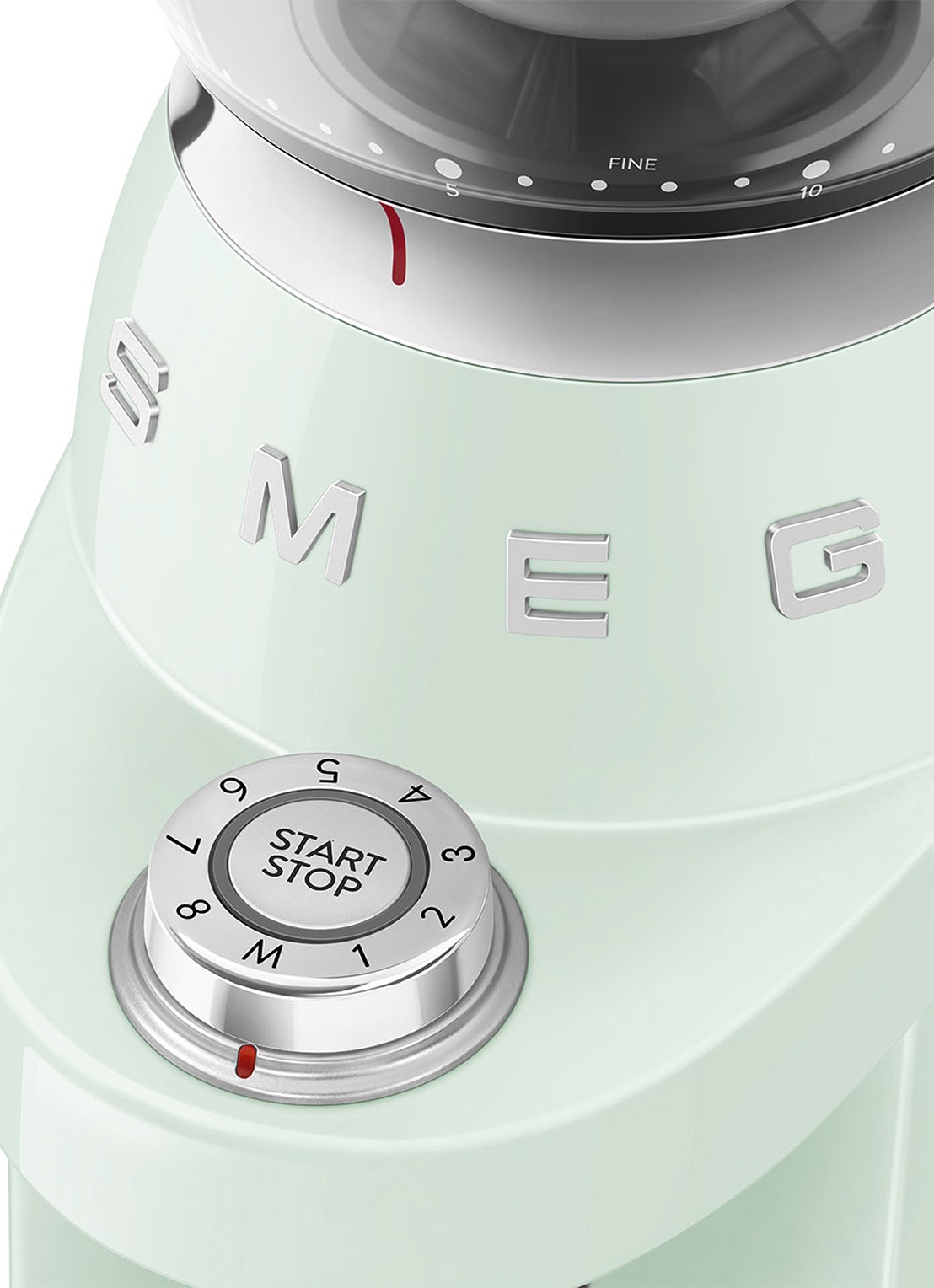 SMEG 50's Style koffiemolen CGF03 - detail mint
