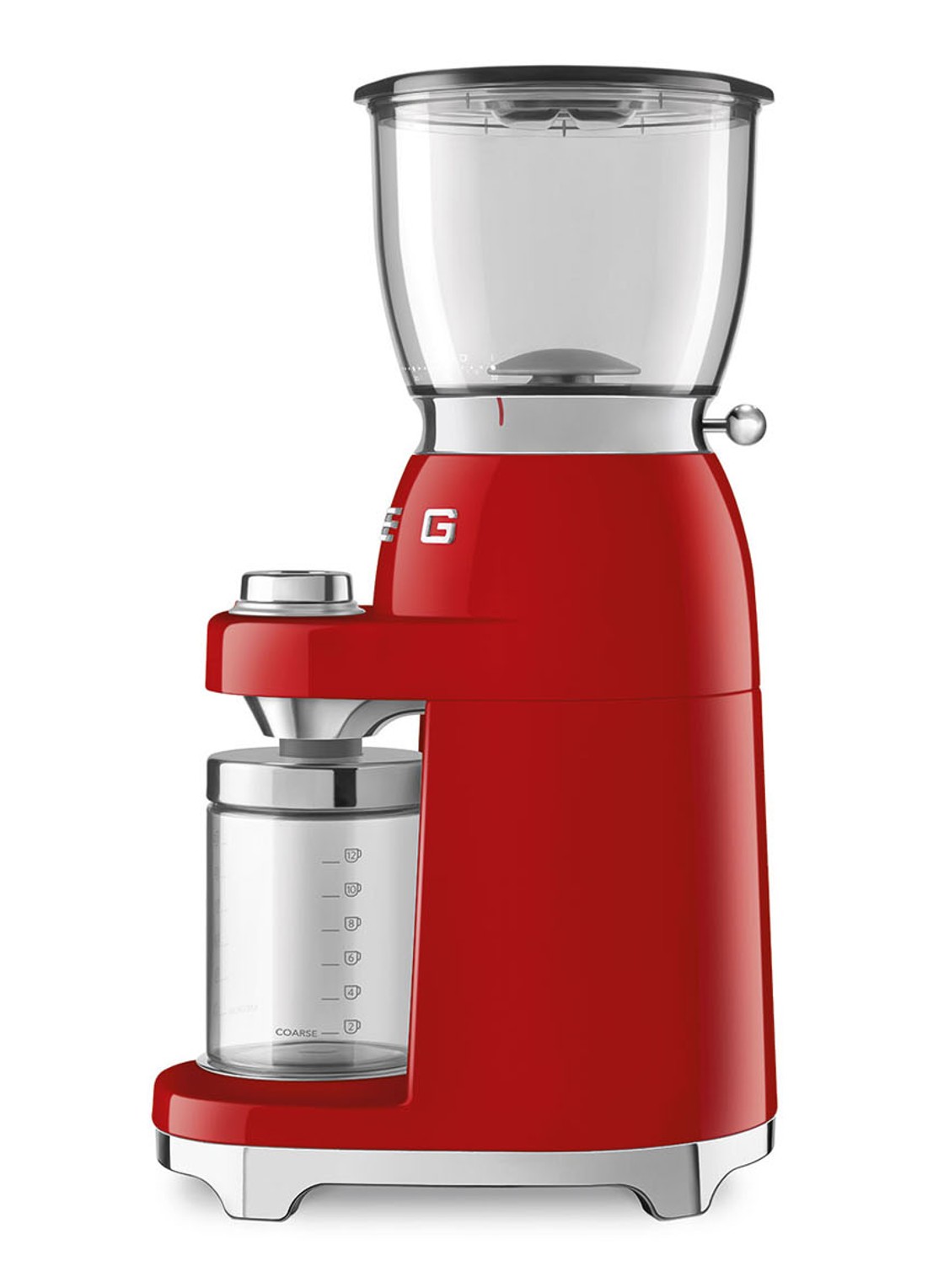 SMEG 50's Style koffiemolen CGF11RDEU - detail rood