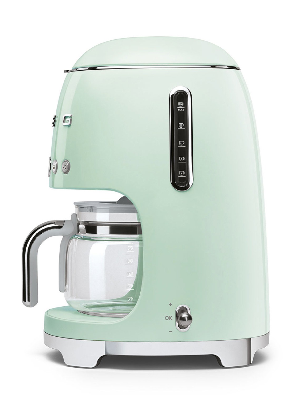 SMEG 50's Style koffiezetapparaat DCF02PGEU - voorkant 2 watergroen