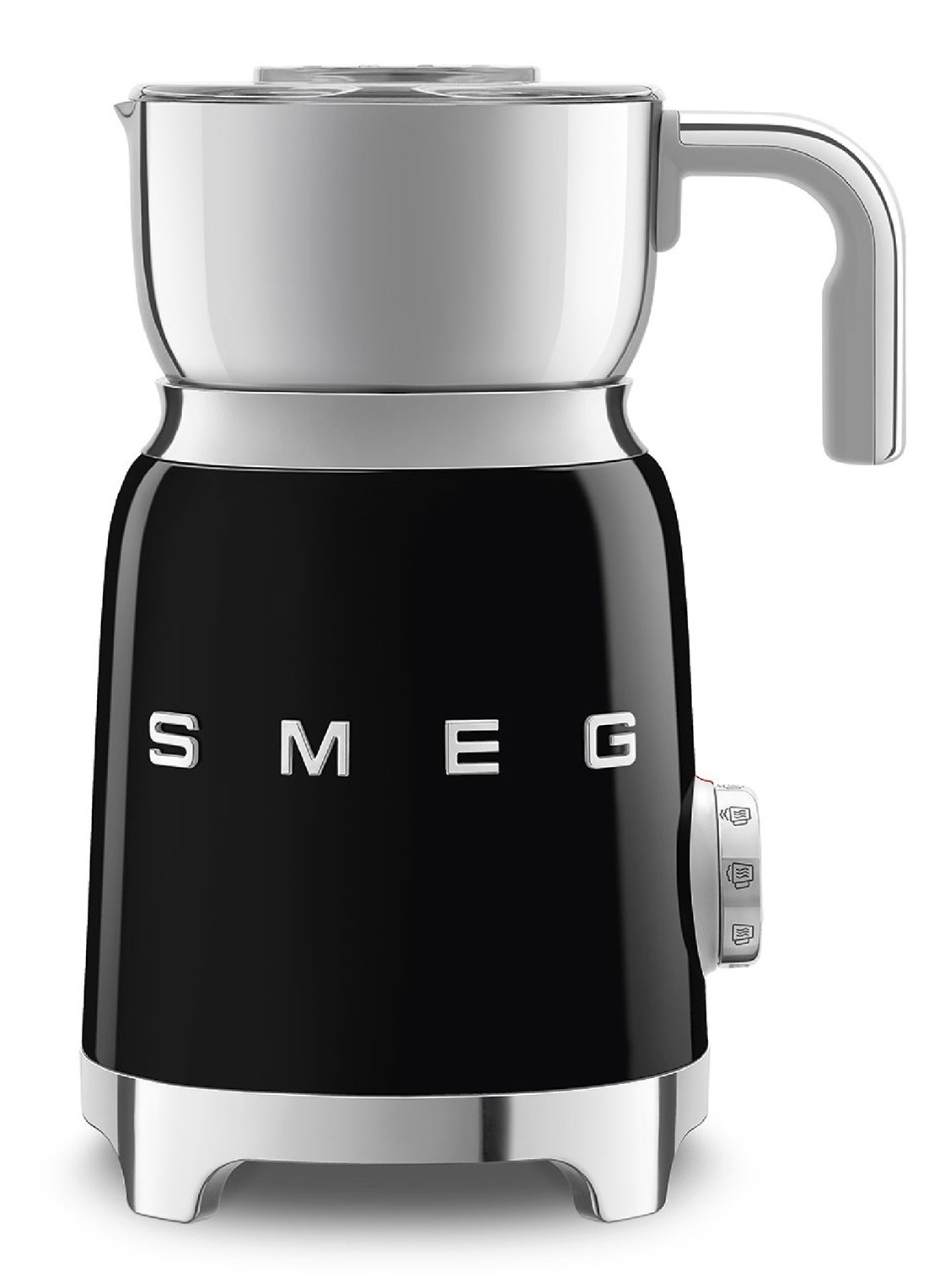 SMEG 50's Style melkopschuimer 600 ml MFF11BLEU - voorkant 3 zwart