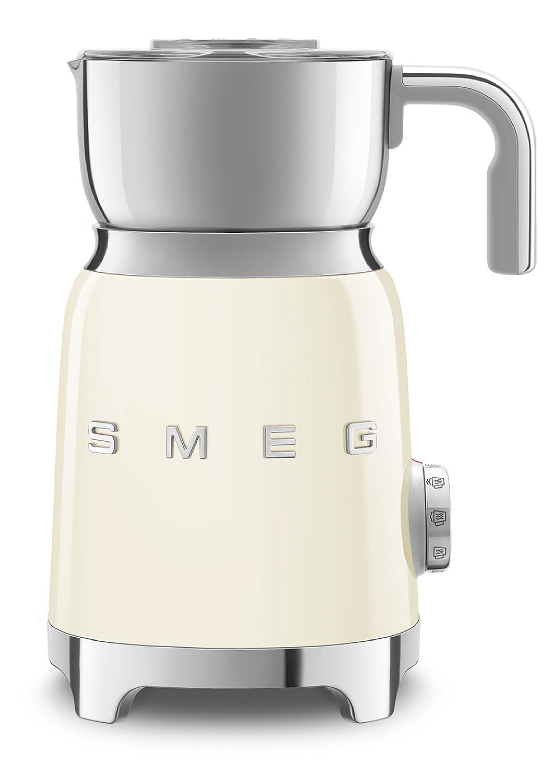 SMEG 50's Style melkopschuimer 600 ml MFF11CREU - voorkant crème