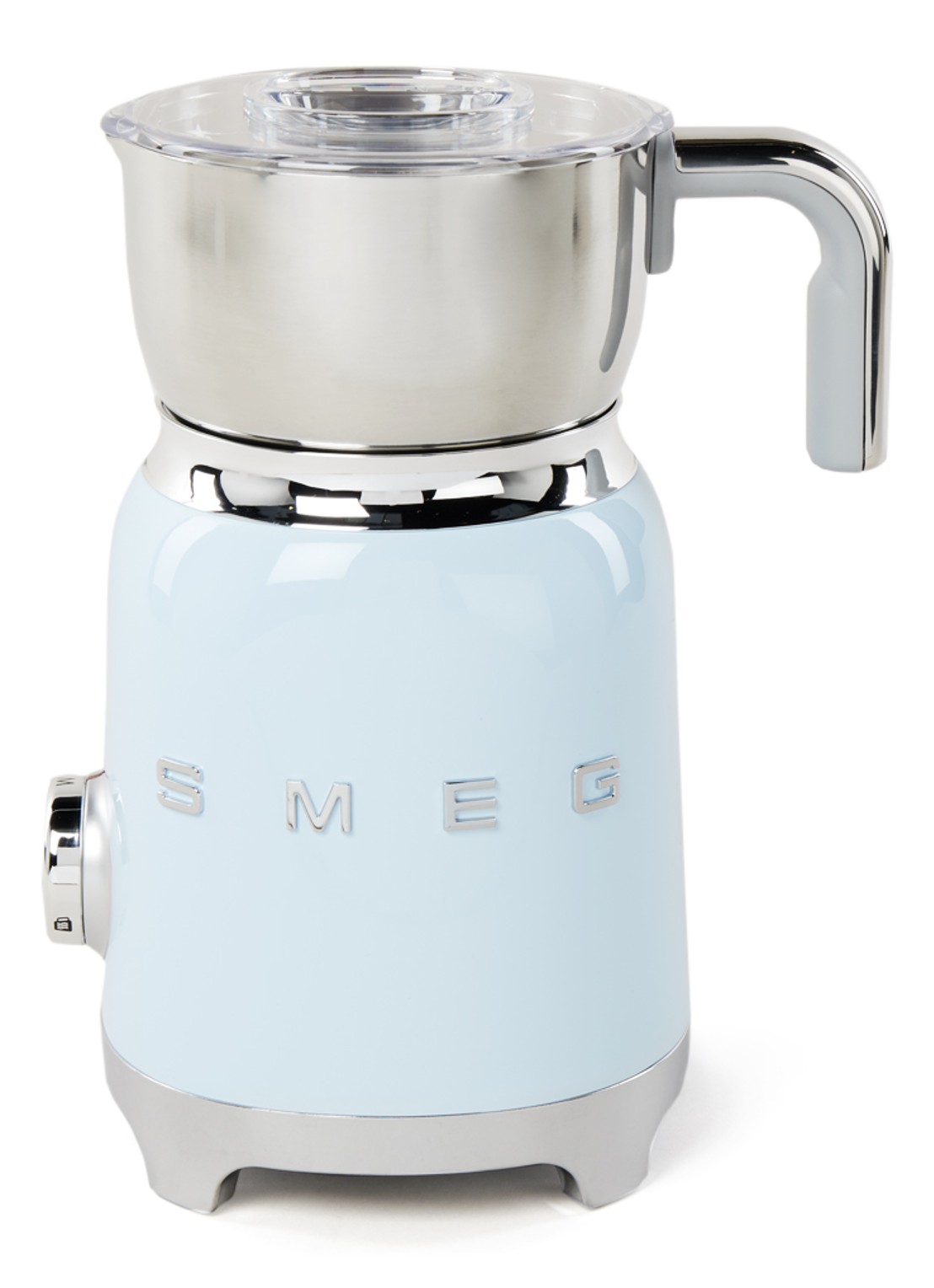 SMEG 50's Style Melkopschuimer 600 ml - voorkant 3 lichtblauw