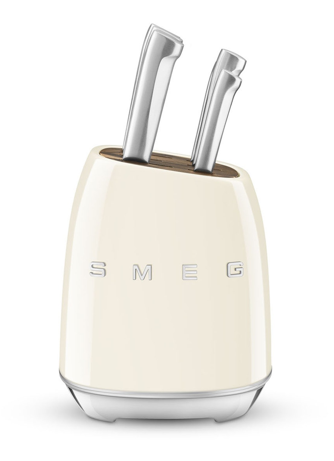SMEG 50's Style messenblok met messenset 6-delig - voorkant beige