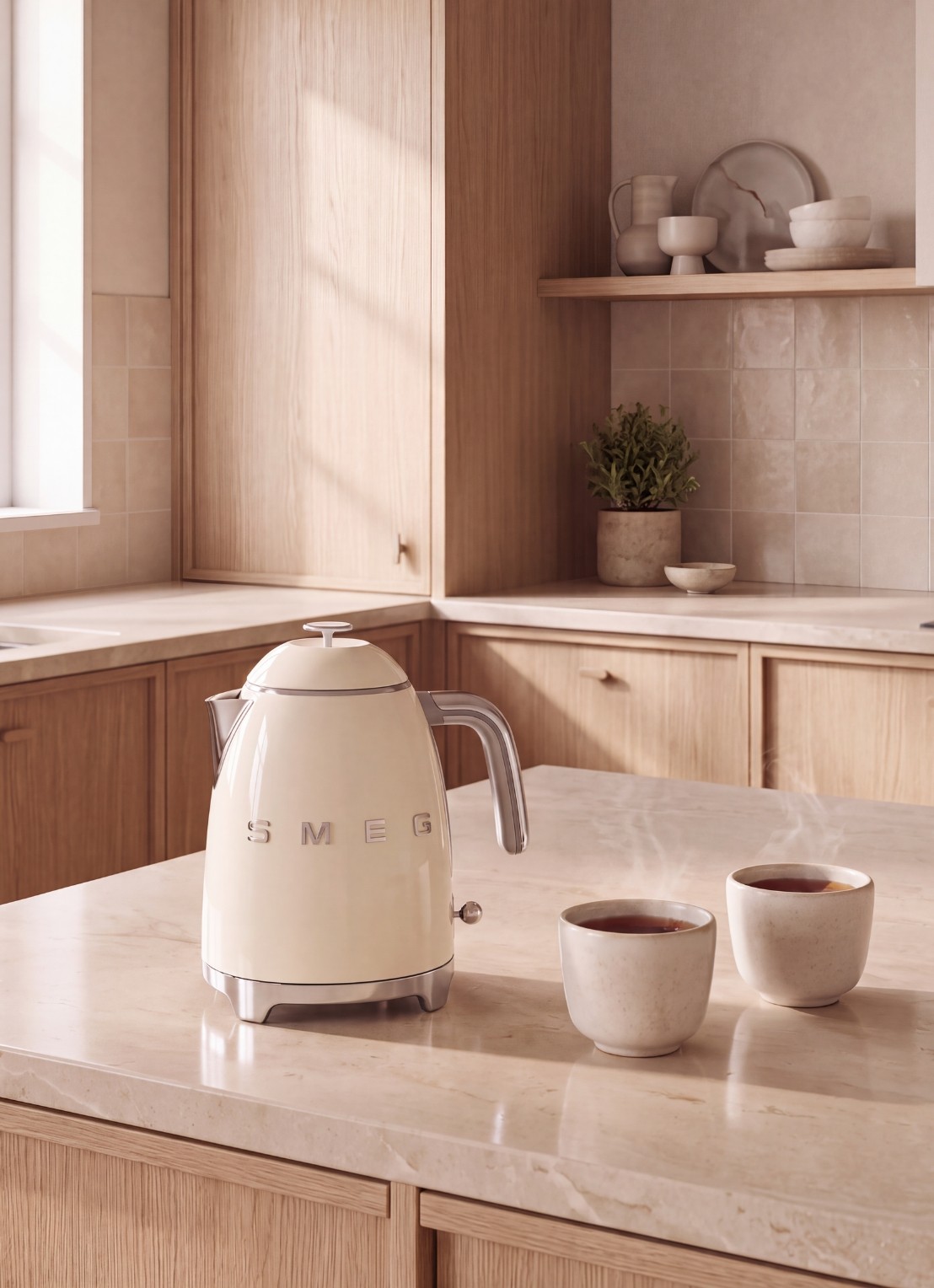 SMEG 50's Style Mini waterkoker 0,8 liter KLF05CREU - detail 2 crème