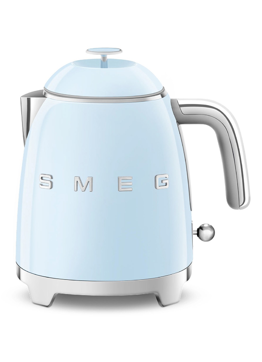 SMEG 50's Style Mini waterkoker 0,8 liter KLF05PBEU - voorkant pastelblauw