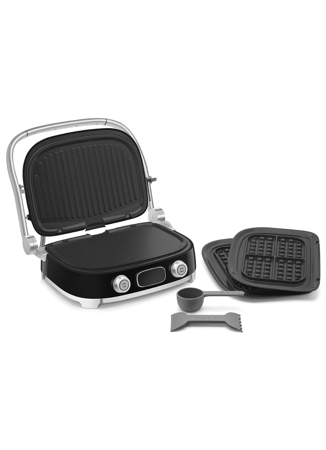 SMEG 50's Style multi grill MGF01BLEU - detail 3 zwart