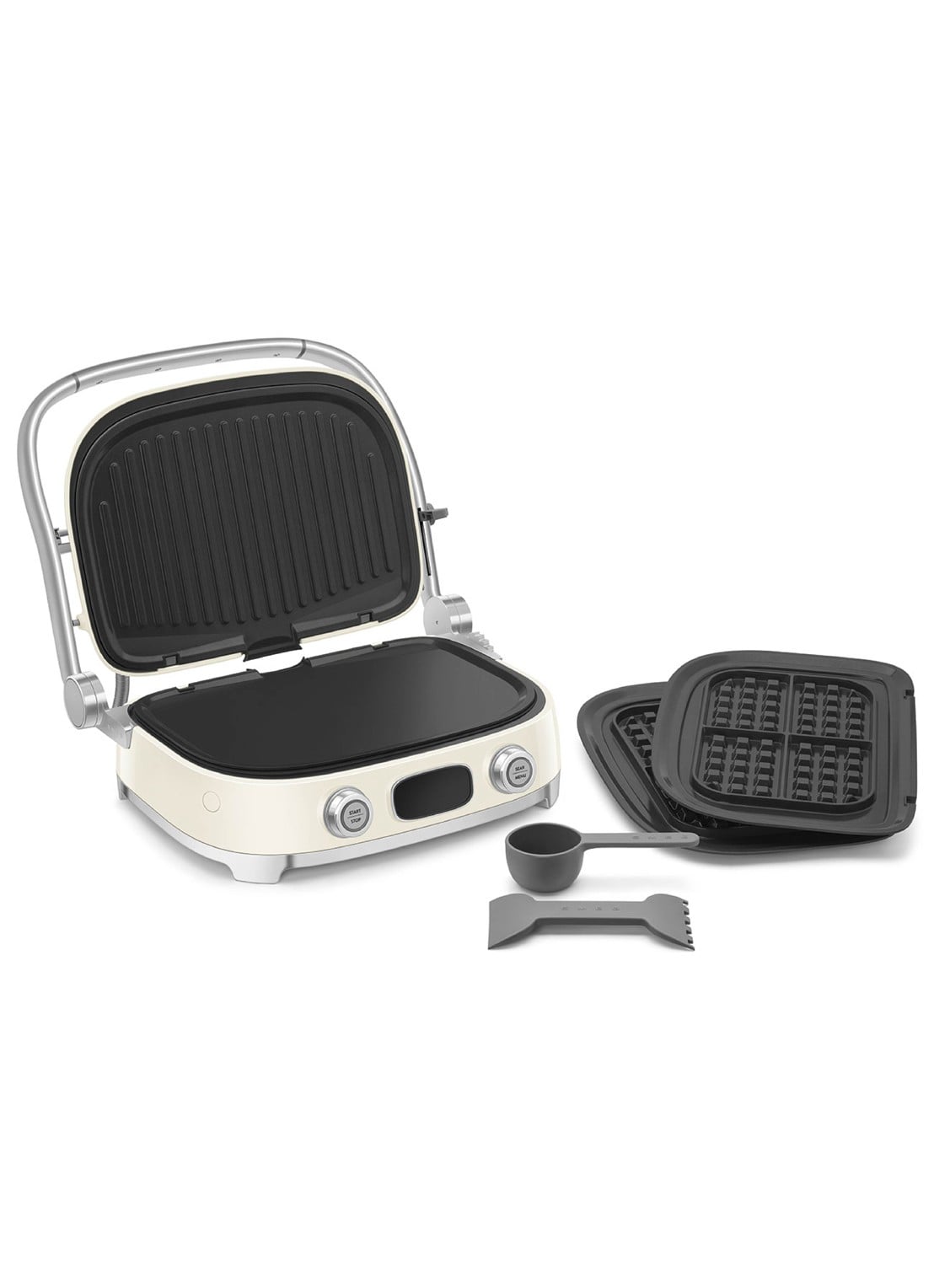 SMEG 50's Style multi grill MGF01CREU - detail creme