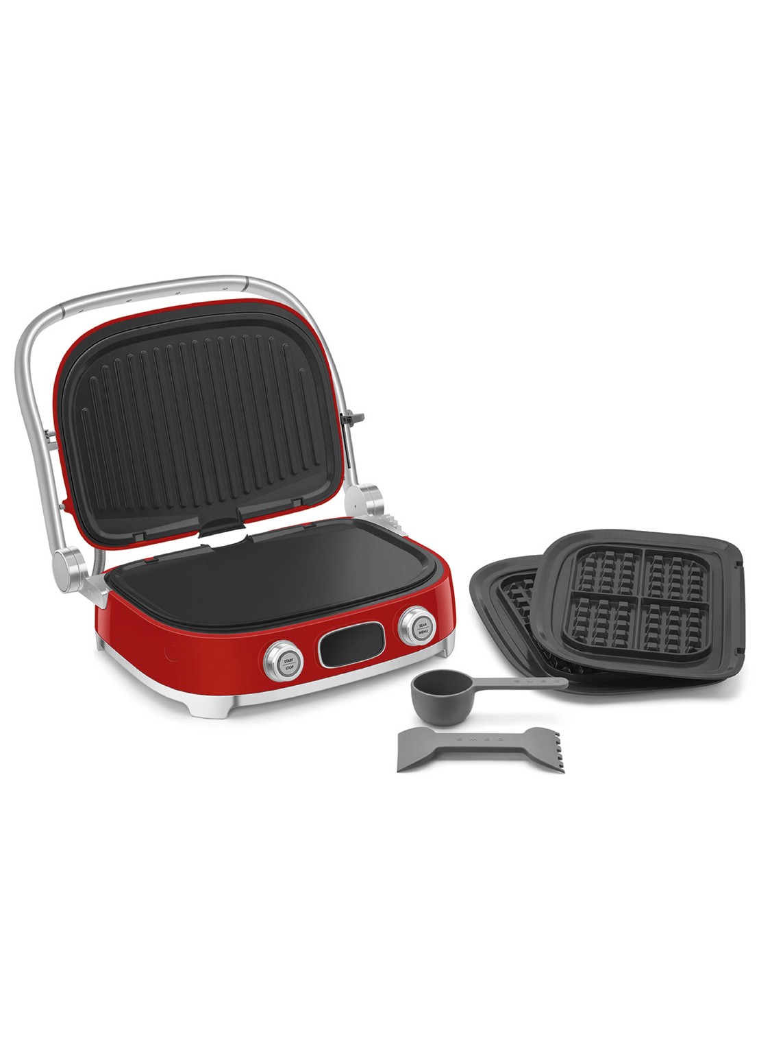 SMEG 50's Style multi grill MGF01RDEU - detail 4 rood