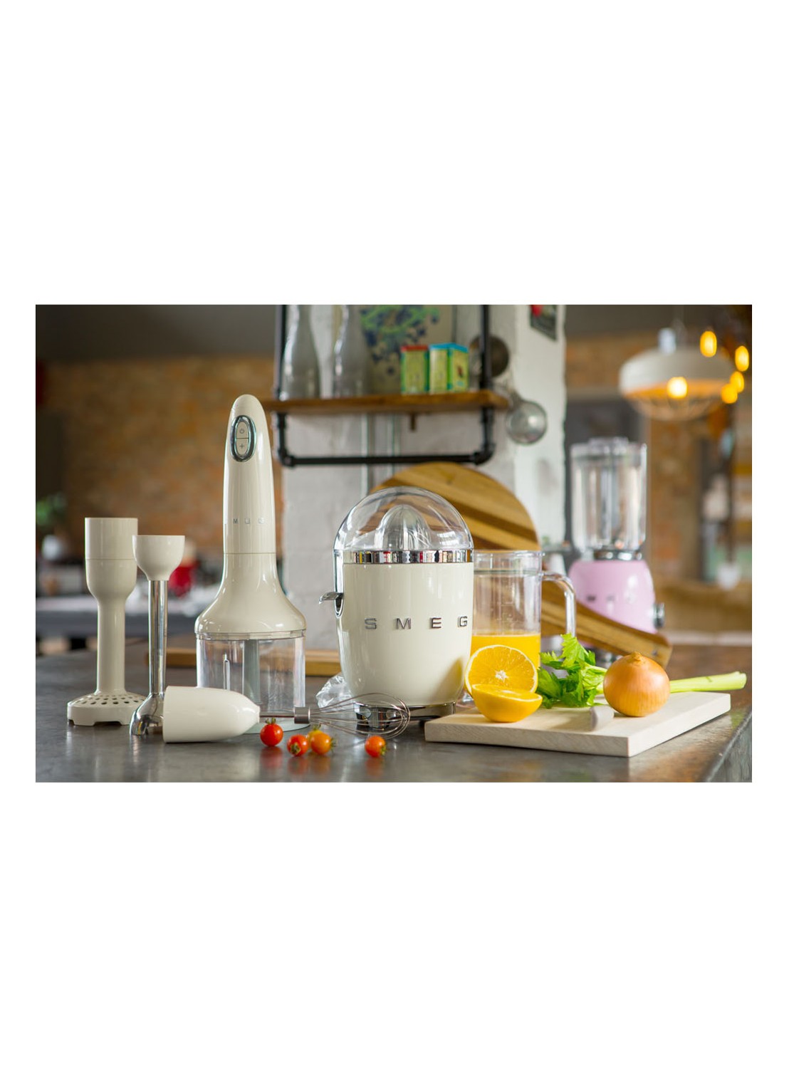 SMEG 50's Style staafmixer set HBF22CREU - detail 5 creme