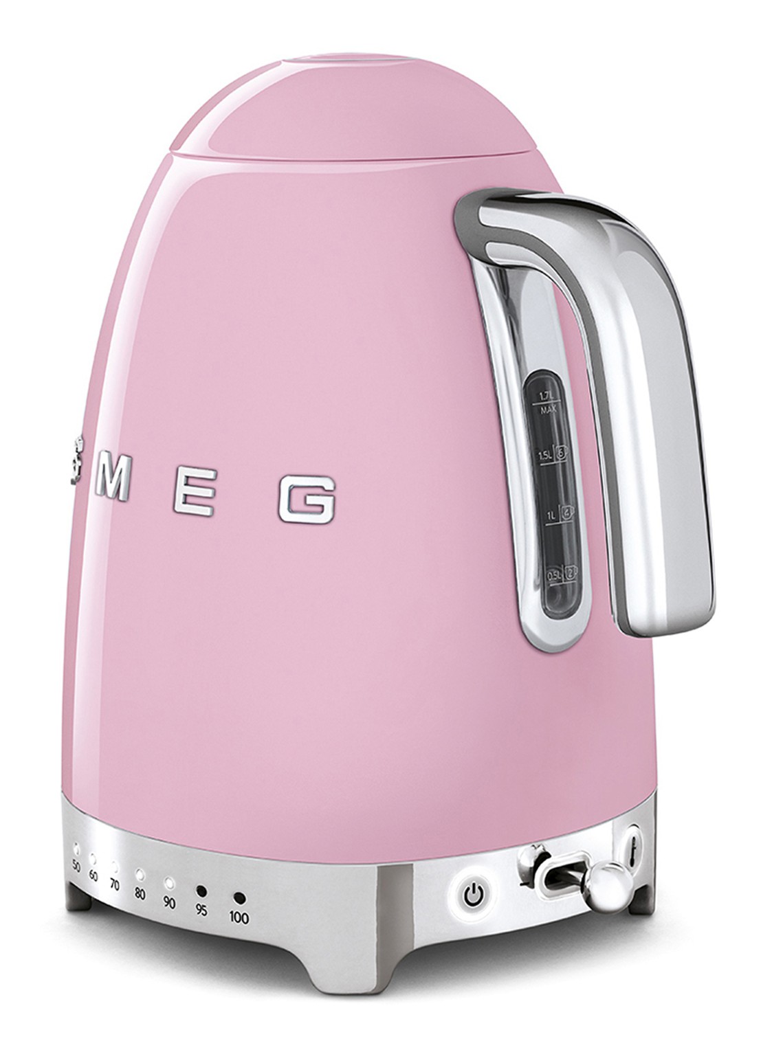 SMEG 50's style Variabele waterkoker 1,7 liter KLF04PKEU - achterkant roze