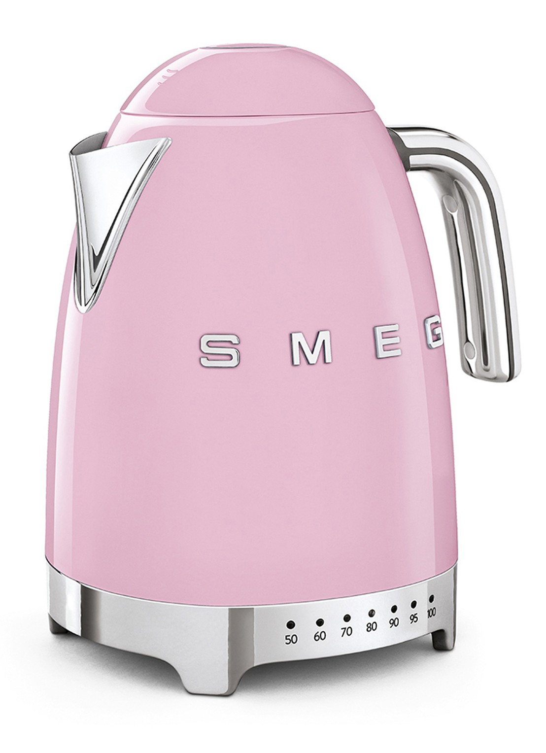 SMEG 50's style Variabele waterkoker 1,7 liter KLF04PKEU - voorkant 3 roze