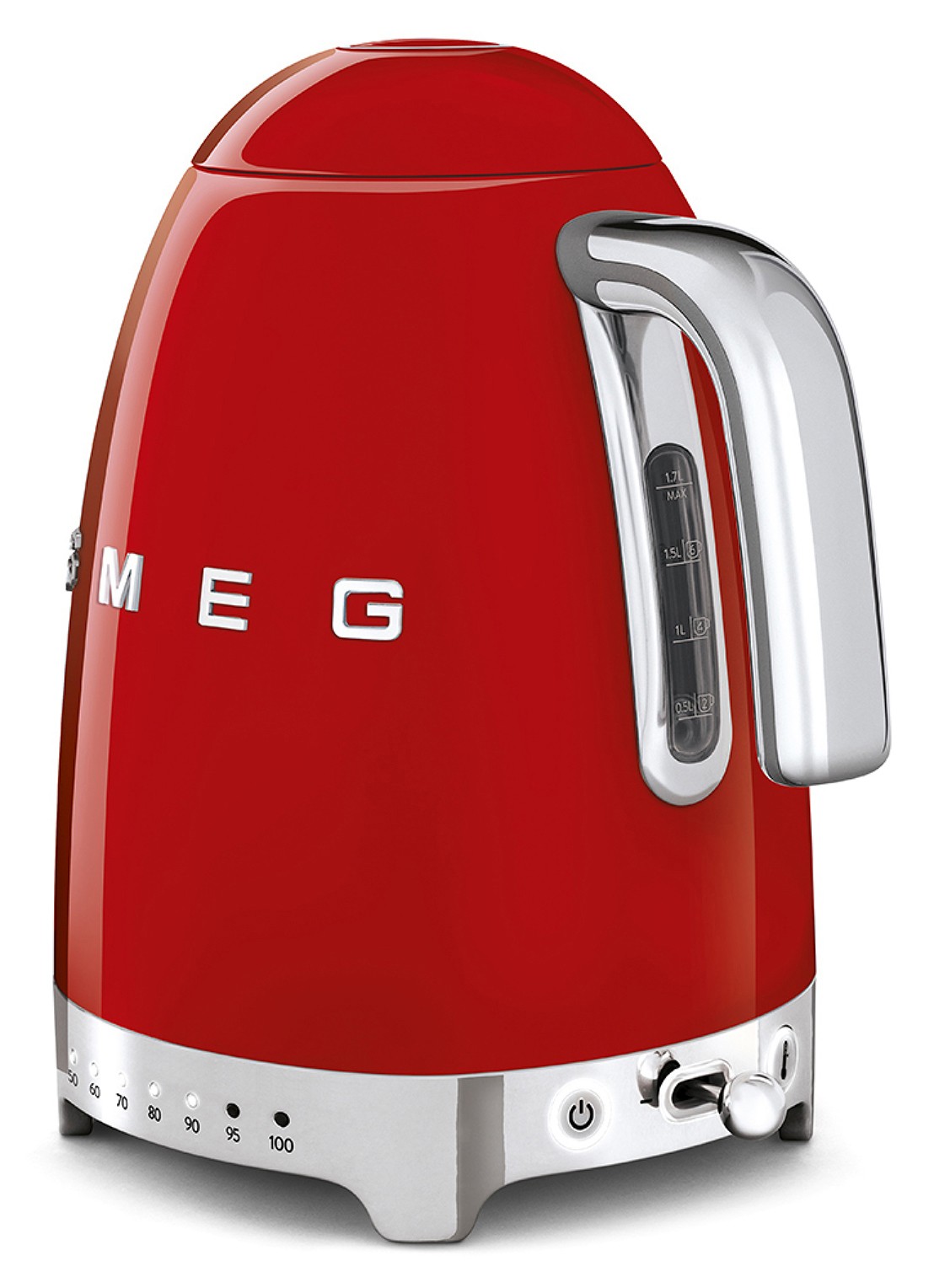 SMEG 50's Style Variabele waterkoker 1,7 liter KLF04RDEU - achterkant 3 rood