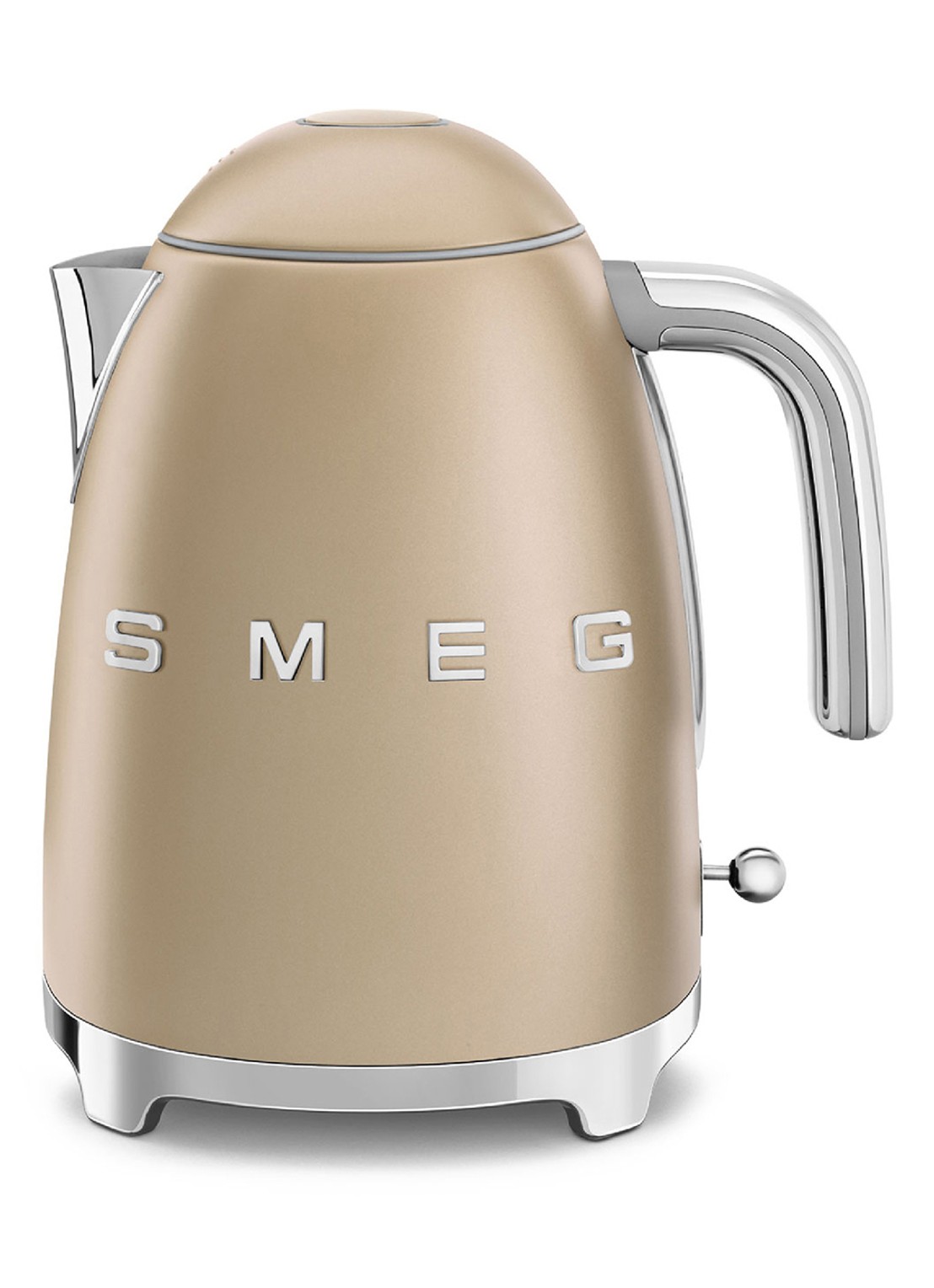 SMEG 50's Style Waterkoker 1,7 liter KLF03CHMEU - voorkant 2 champagne