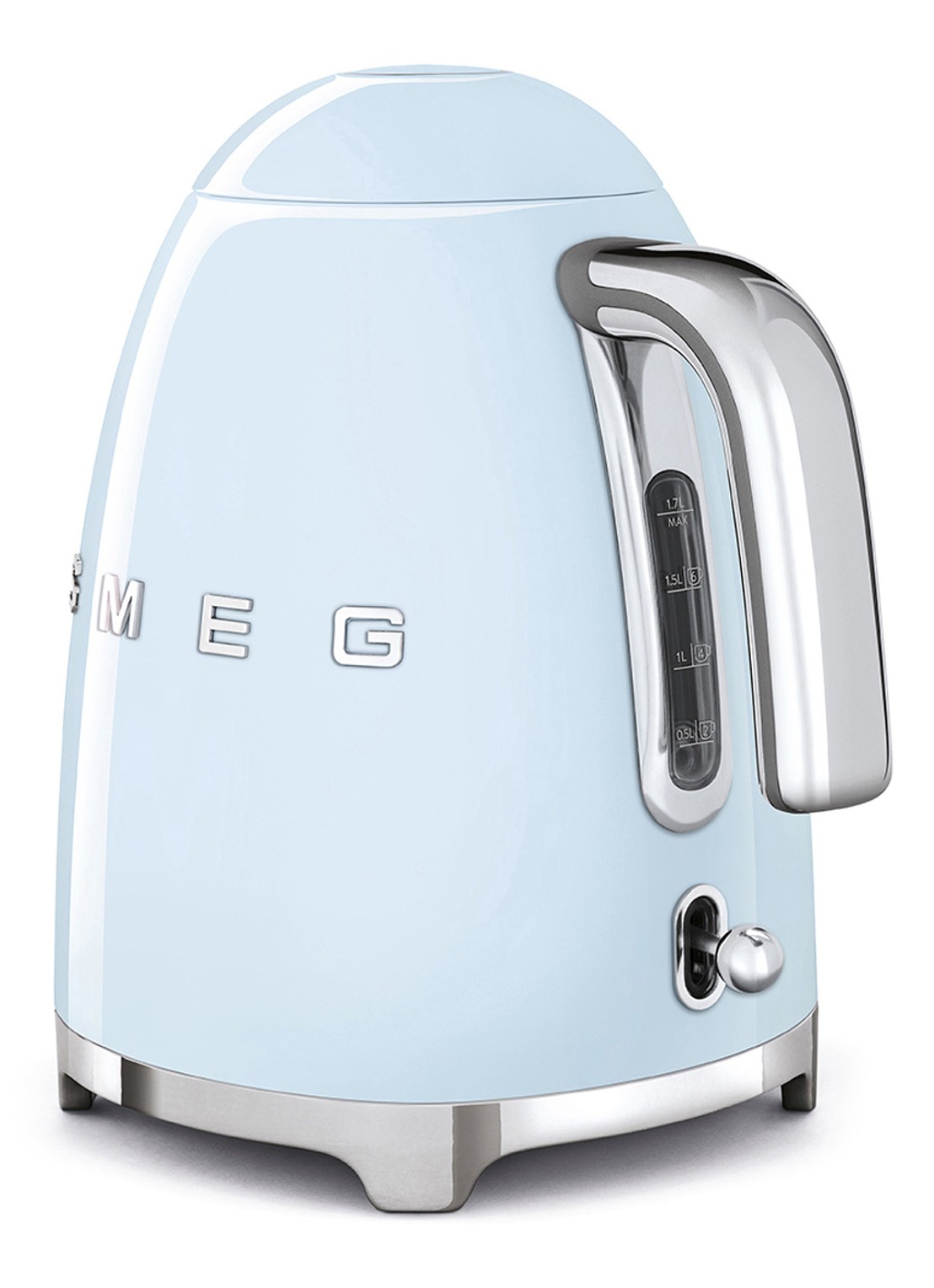 SMEG 50's Style waterkoker 1,7 liter KLF03PBEU - achterkant 3 pastelblauw