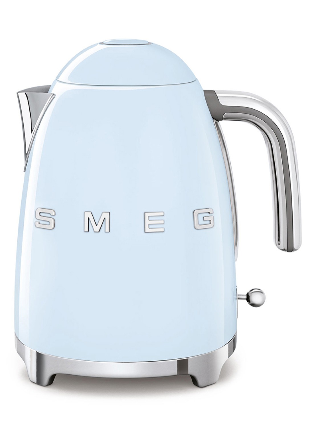 SMEG 50's Style waterkoker 1,7 liter KLF03PBEU - voorkant pastelblauw