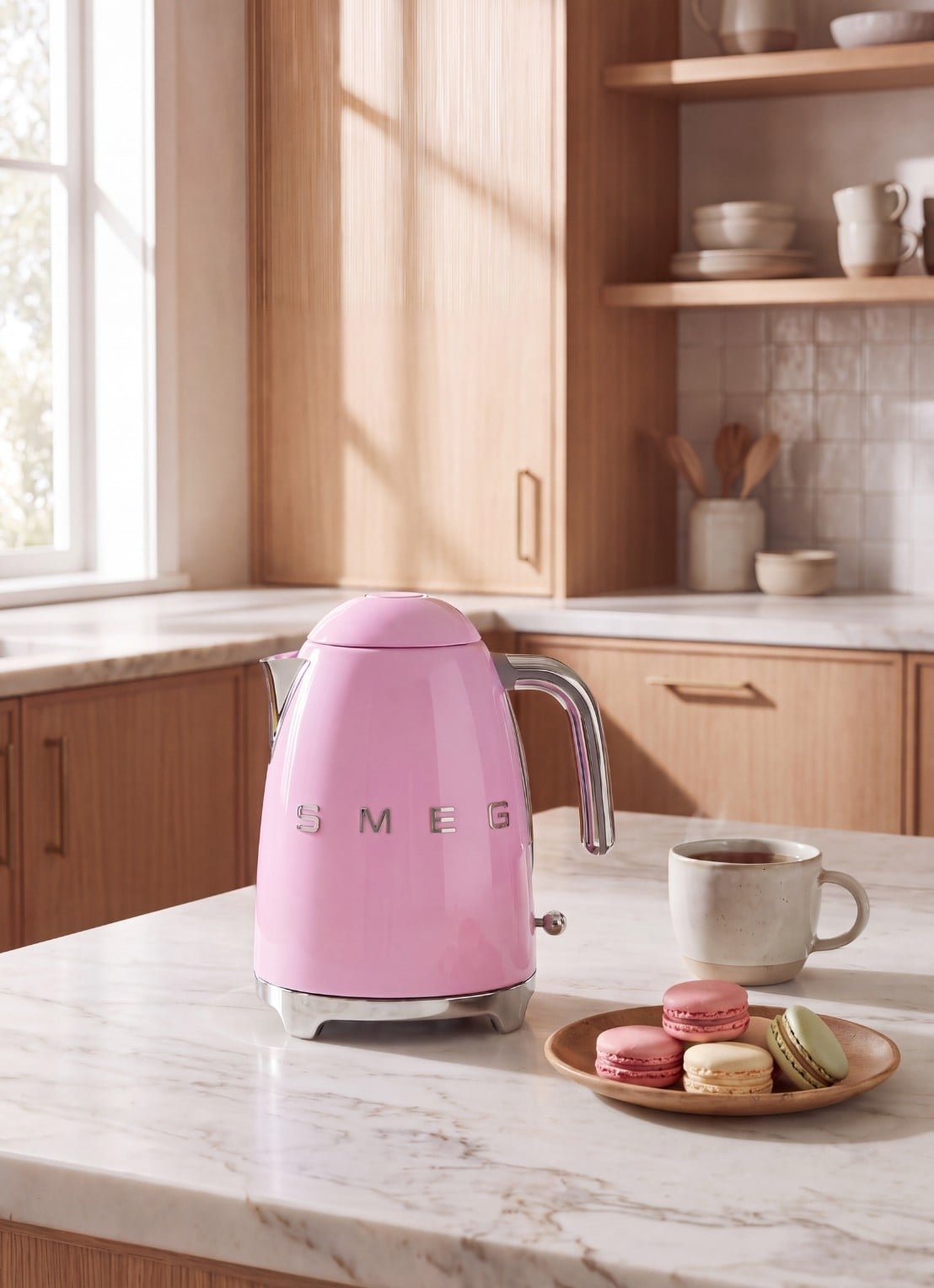 SMEG 50's Style waterkoker 1,7 liter KLF03PKEU  - detail 2 roze