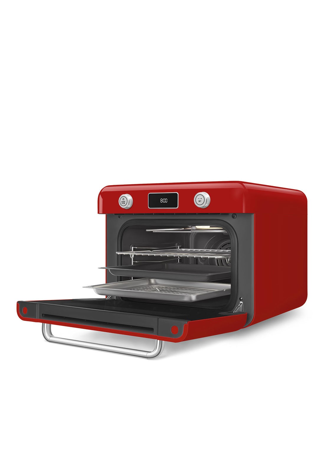 SMEG Combi stoomoven COF01 - voorkant 2 rood