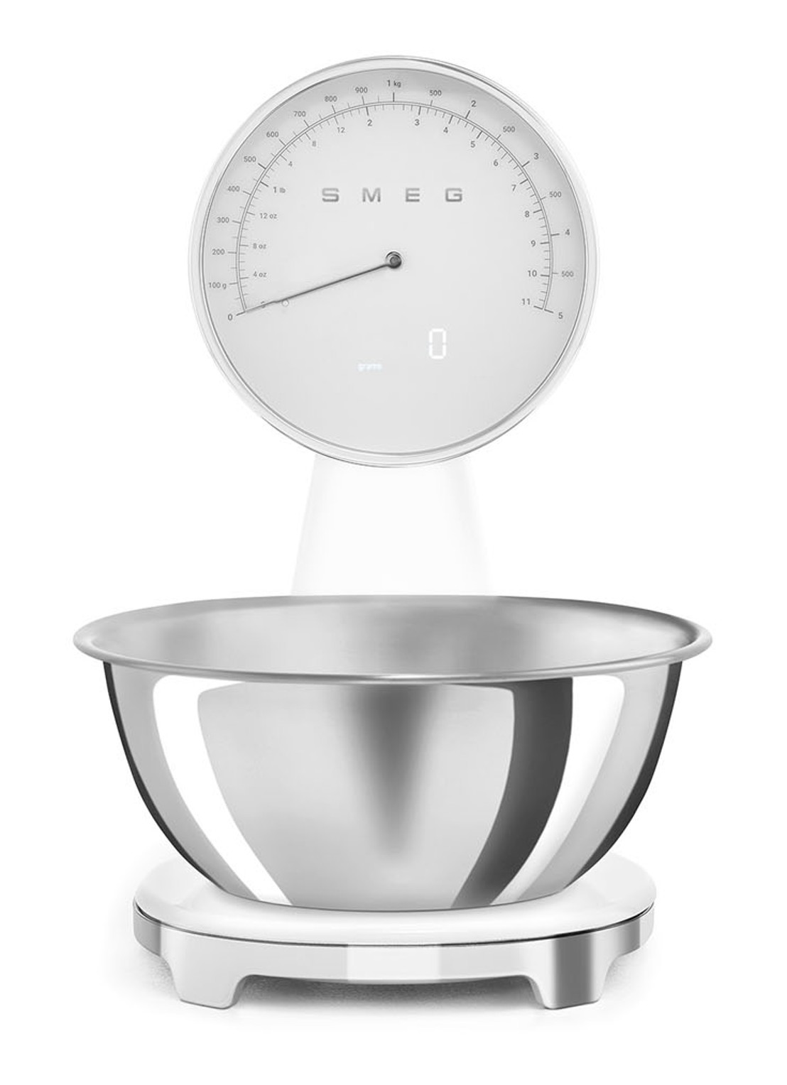 SMEG Digitale analoog keukenweegschaal - voorkant 4 pastelblauw
