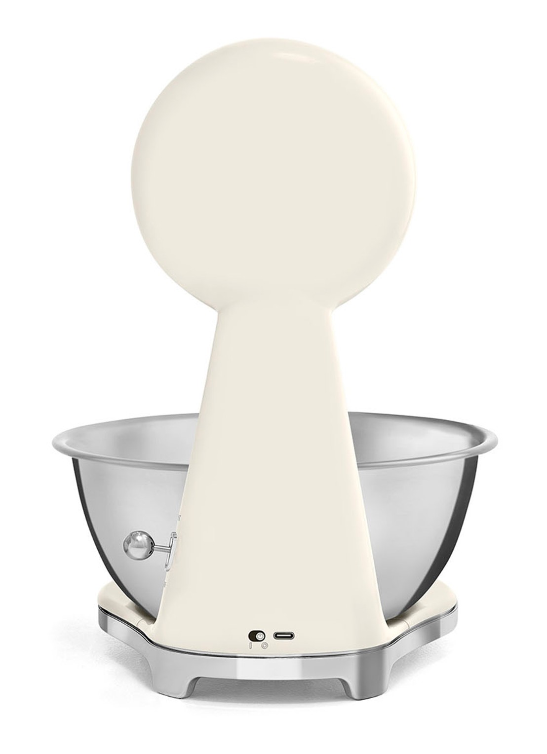 SMEG Digitale analoog keukenweegschaal - achterkant beige